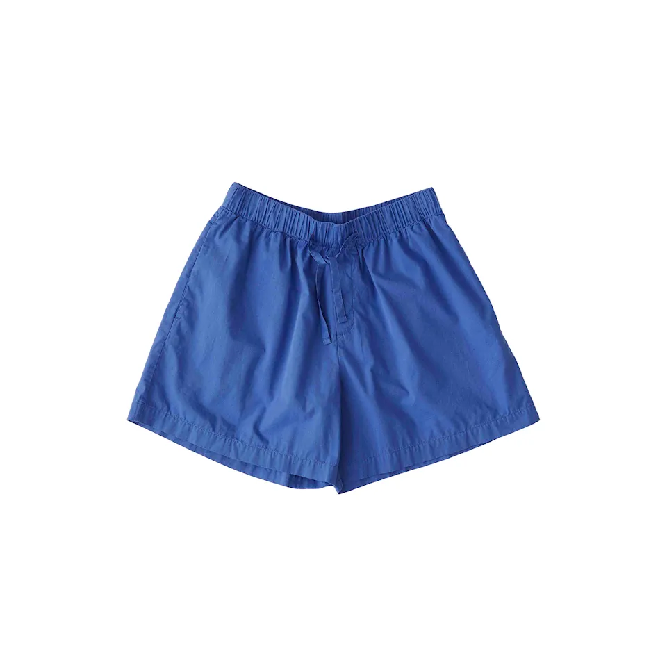 Poplin Pyjamas Shorts Royal Blue