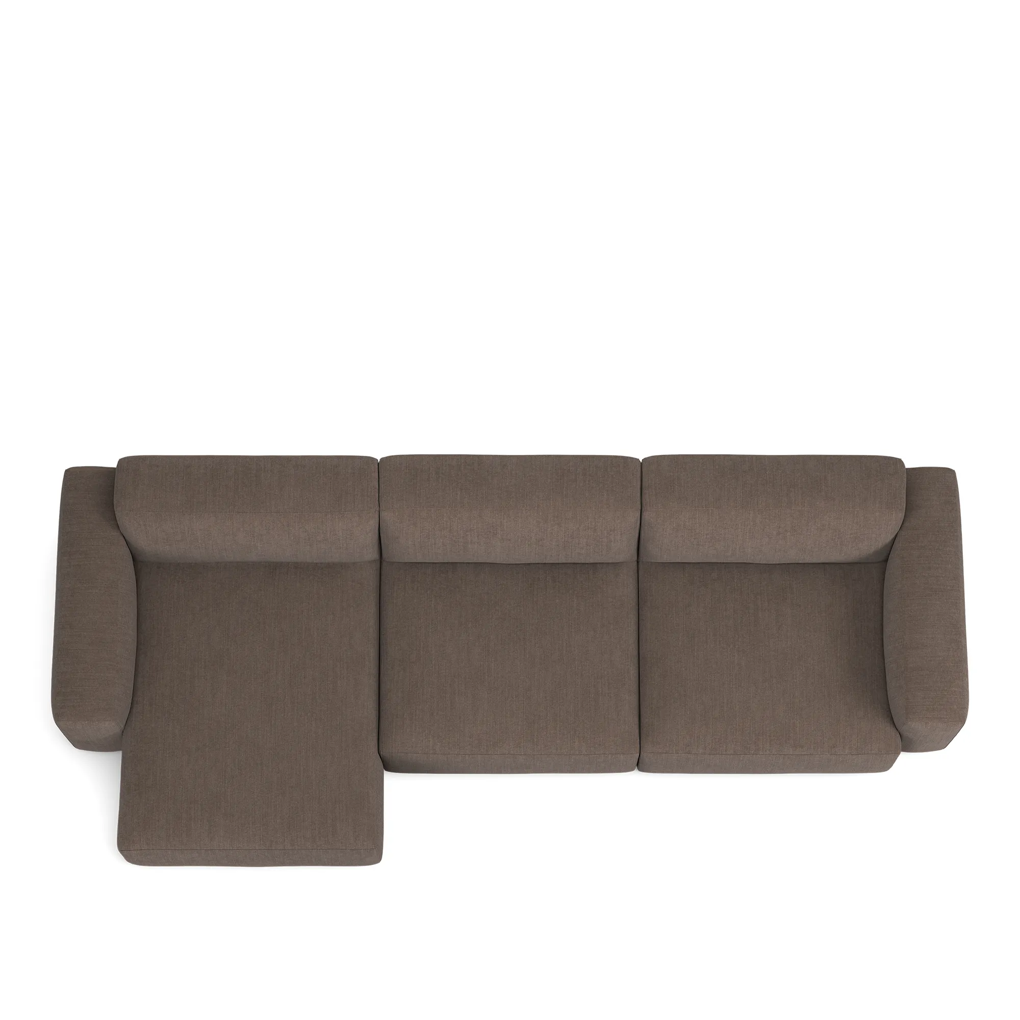 Brick 3-Seater Chaise Lounge Left - 8