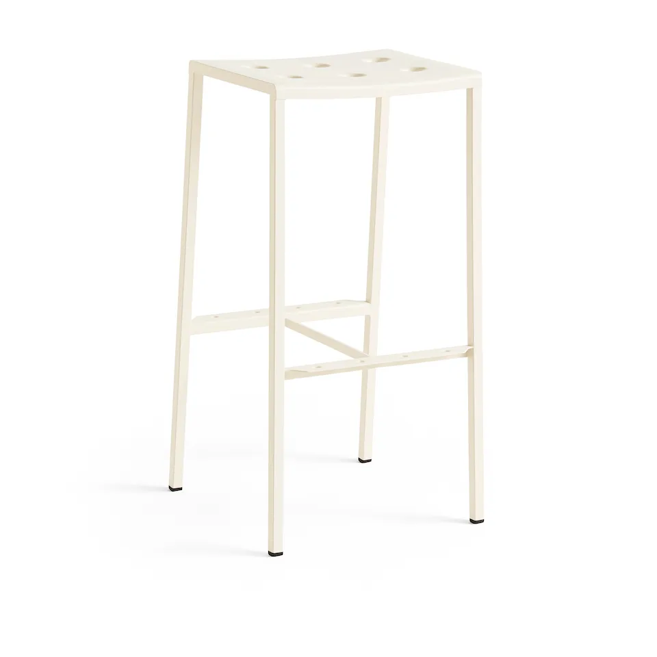 Balcony Bar Stool High H75 - Chalk Beige