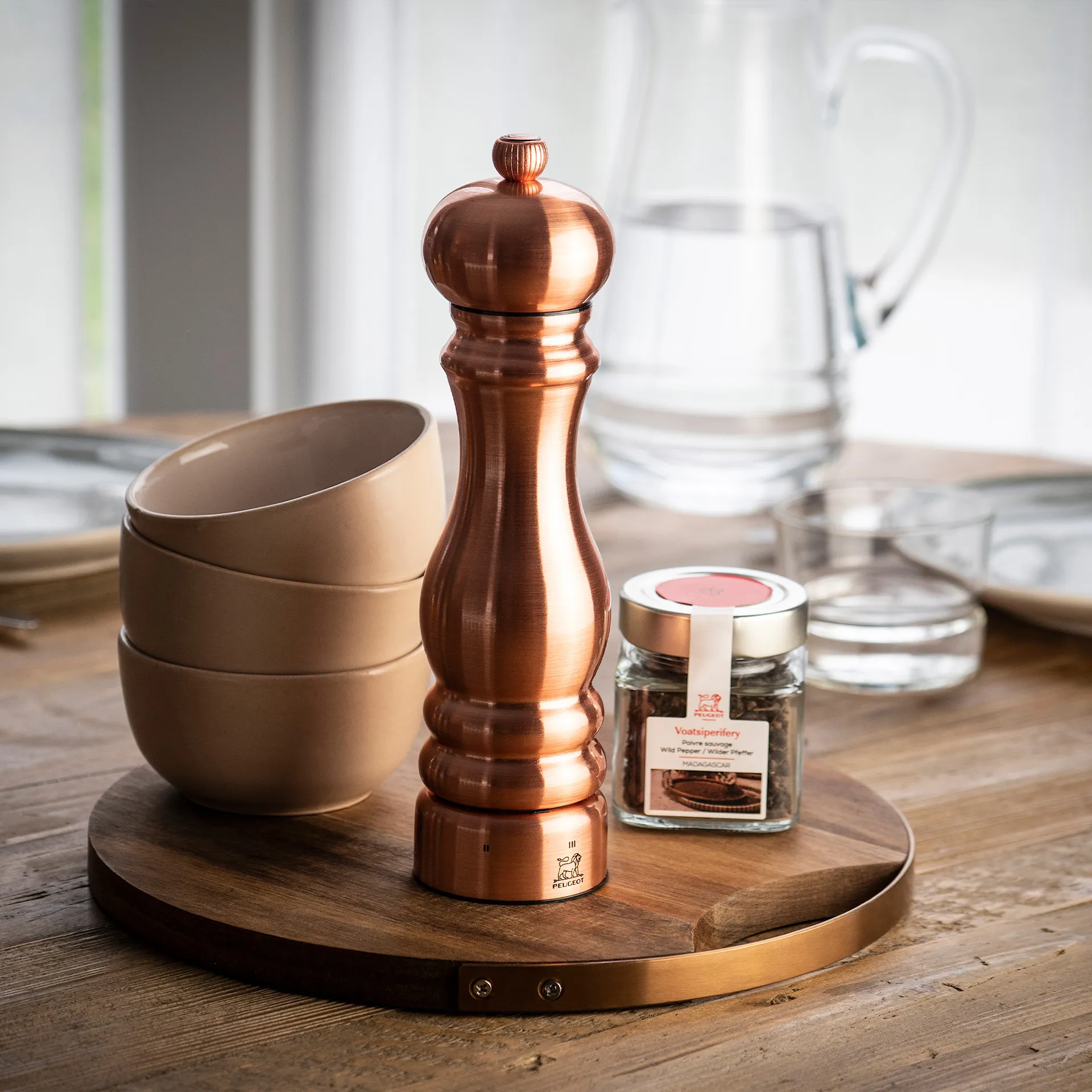 Paris Chef Pepper Mill - Copper - Peugeot - NO GA