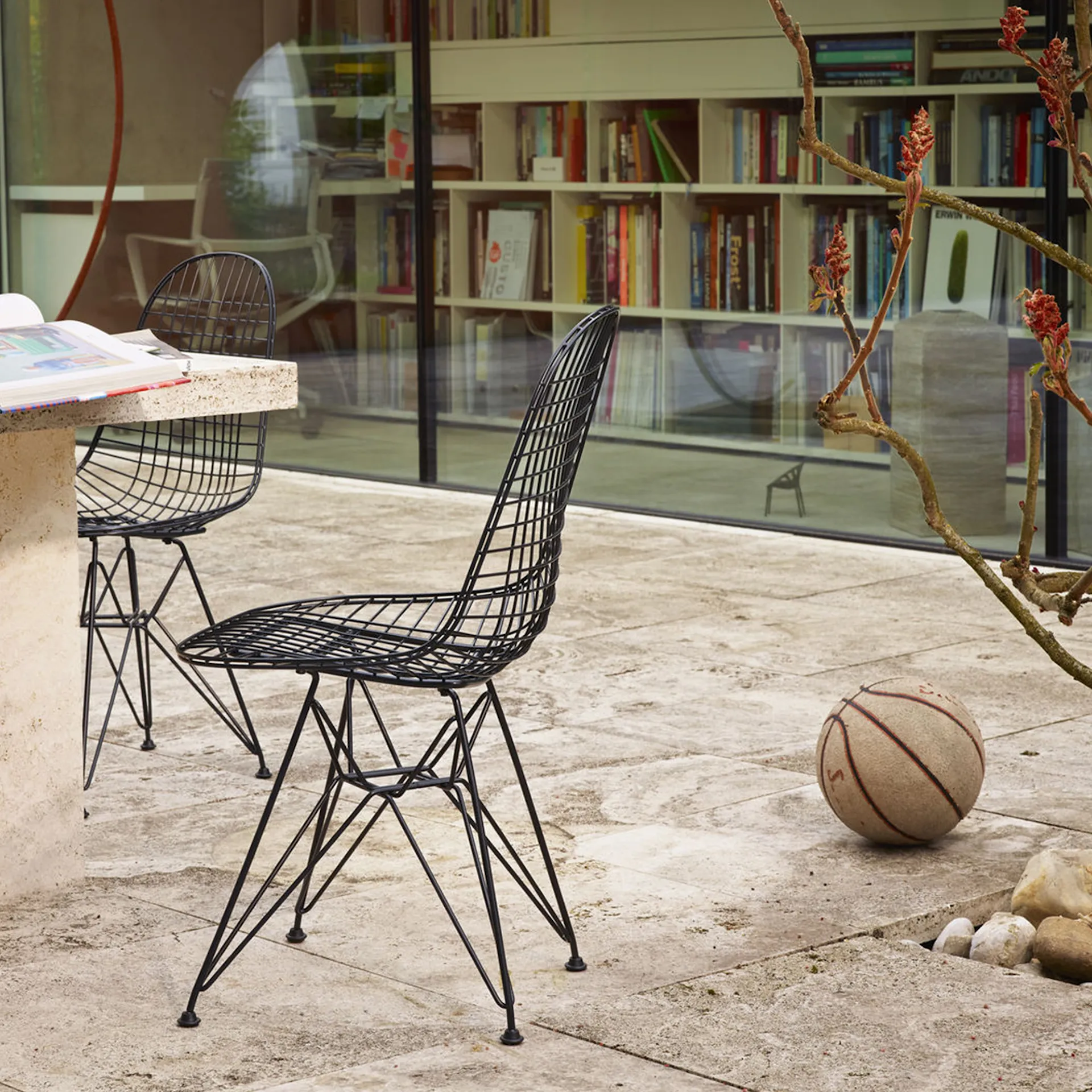 Wire Chair DKR powder coated - Vitra - Charles & Ray Eames - NO GA