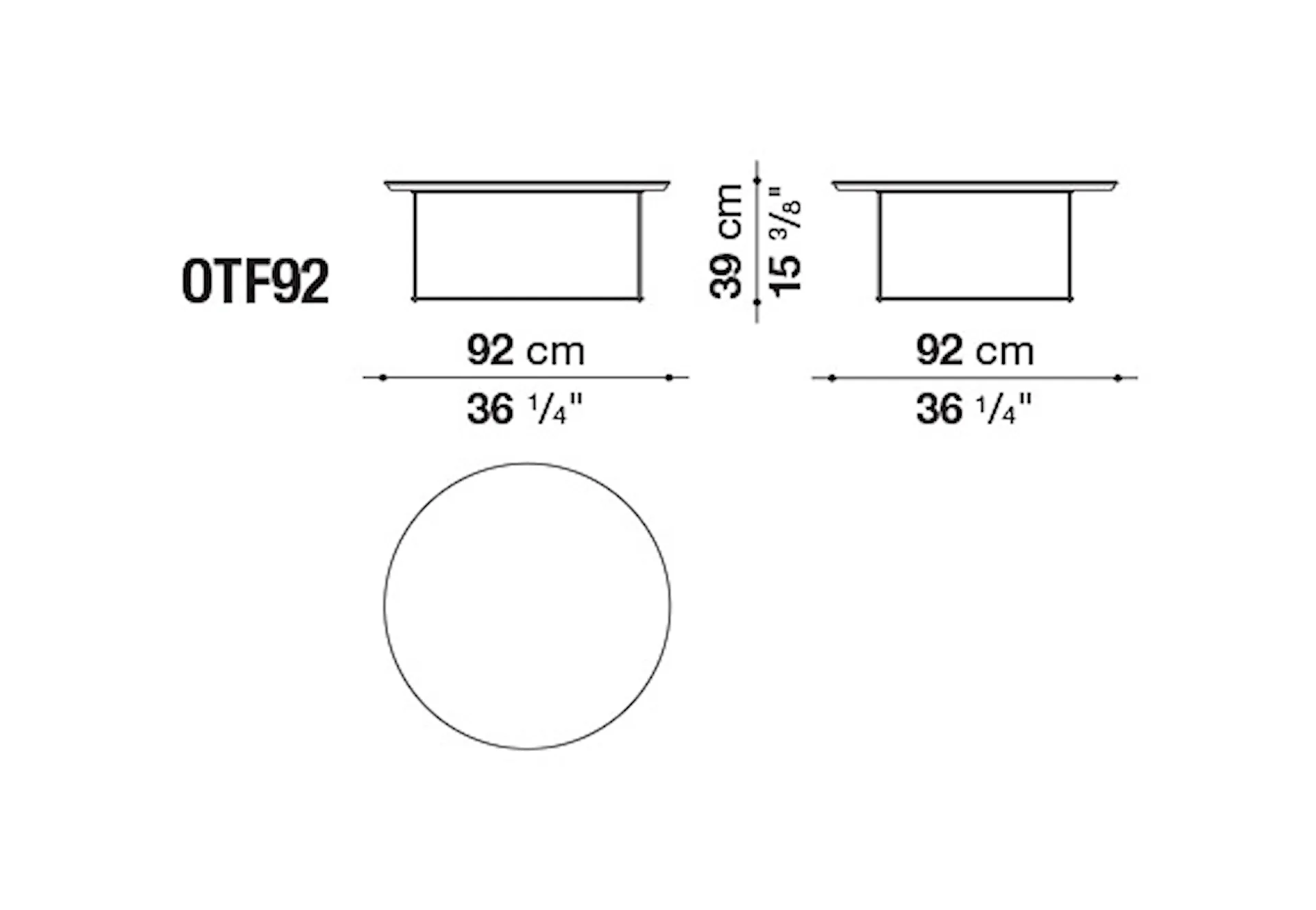 Fat-Fat Outdoor Small Table - B&B Italia - Patricia Urquiola - NO GA