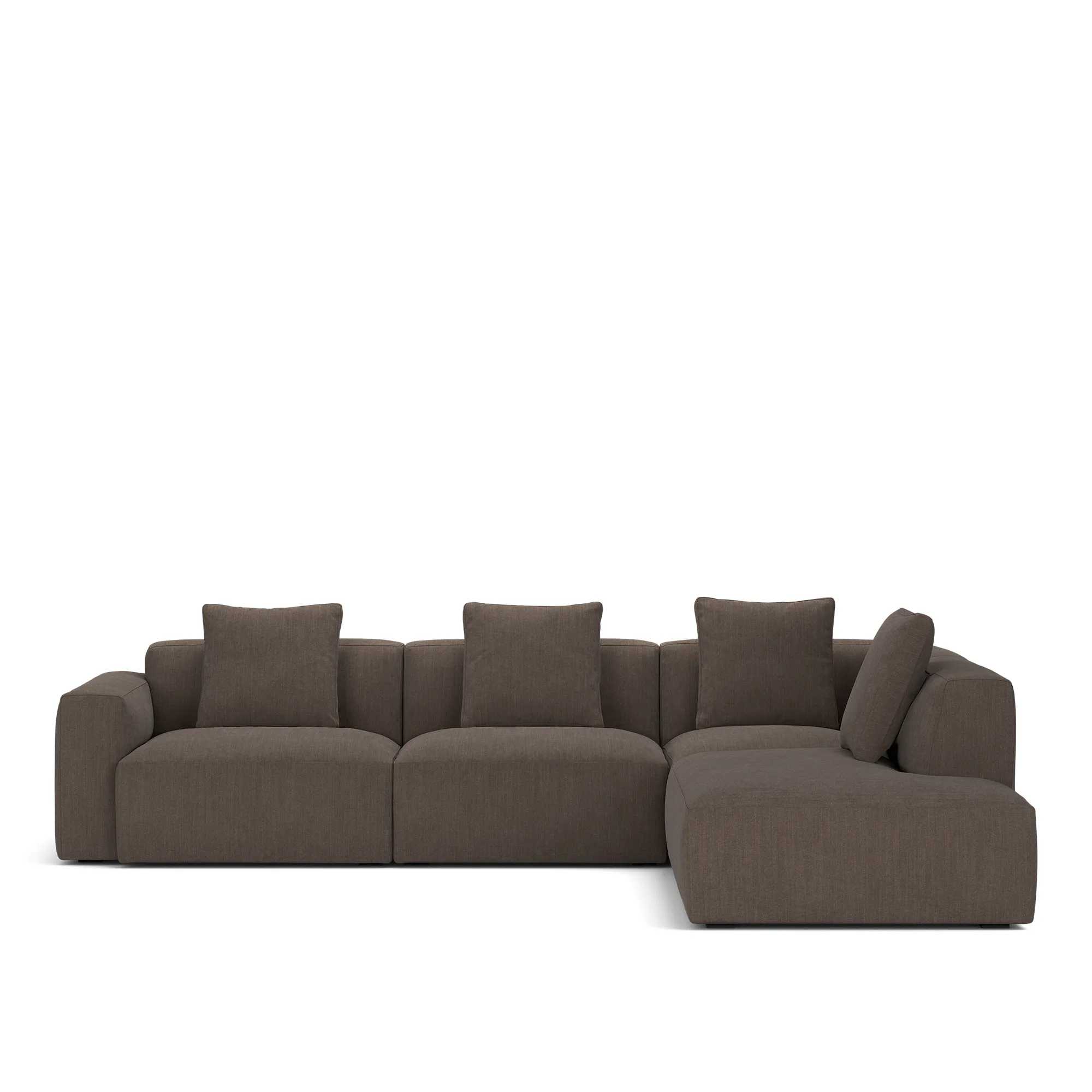 Brick 4-Seater Corner Open End Right - 10