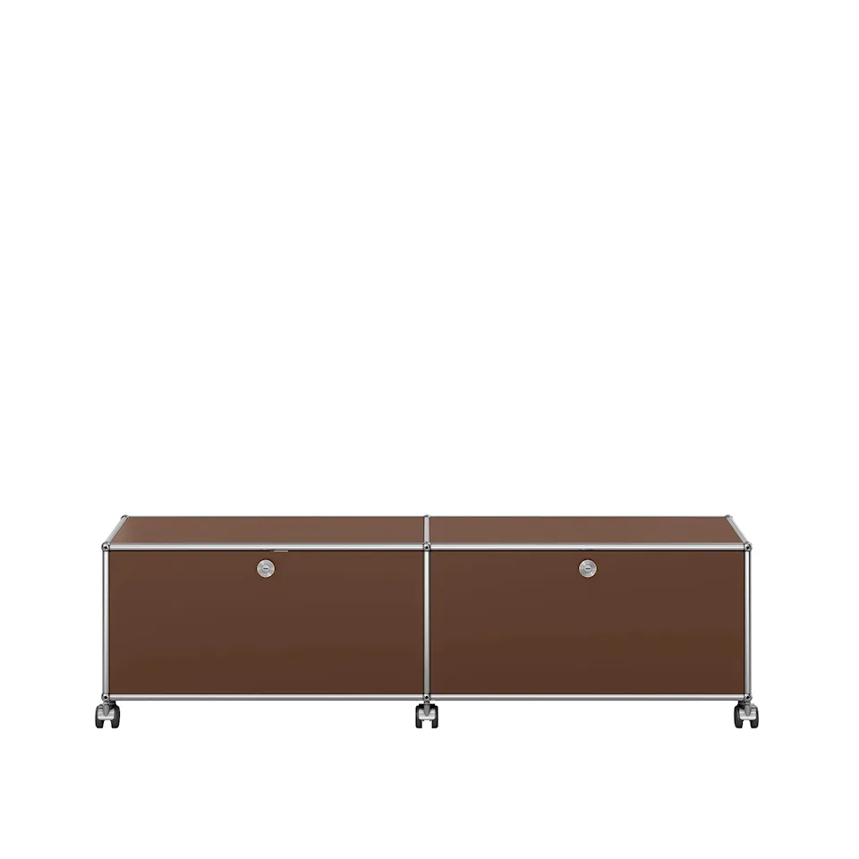 USM Haller 43 Low media unit, USM Brown