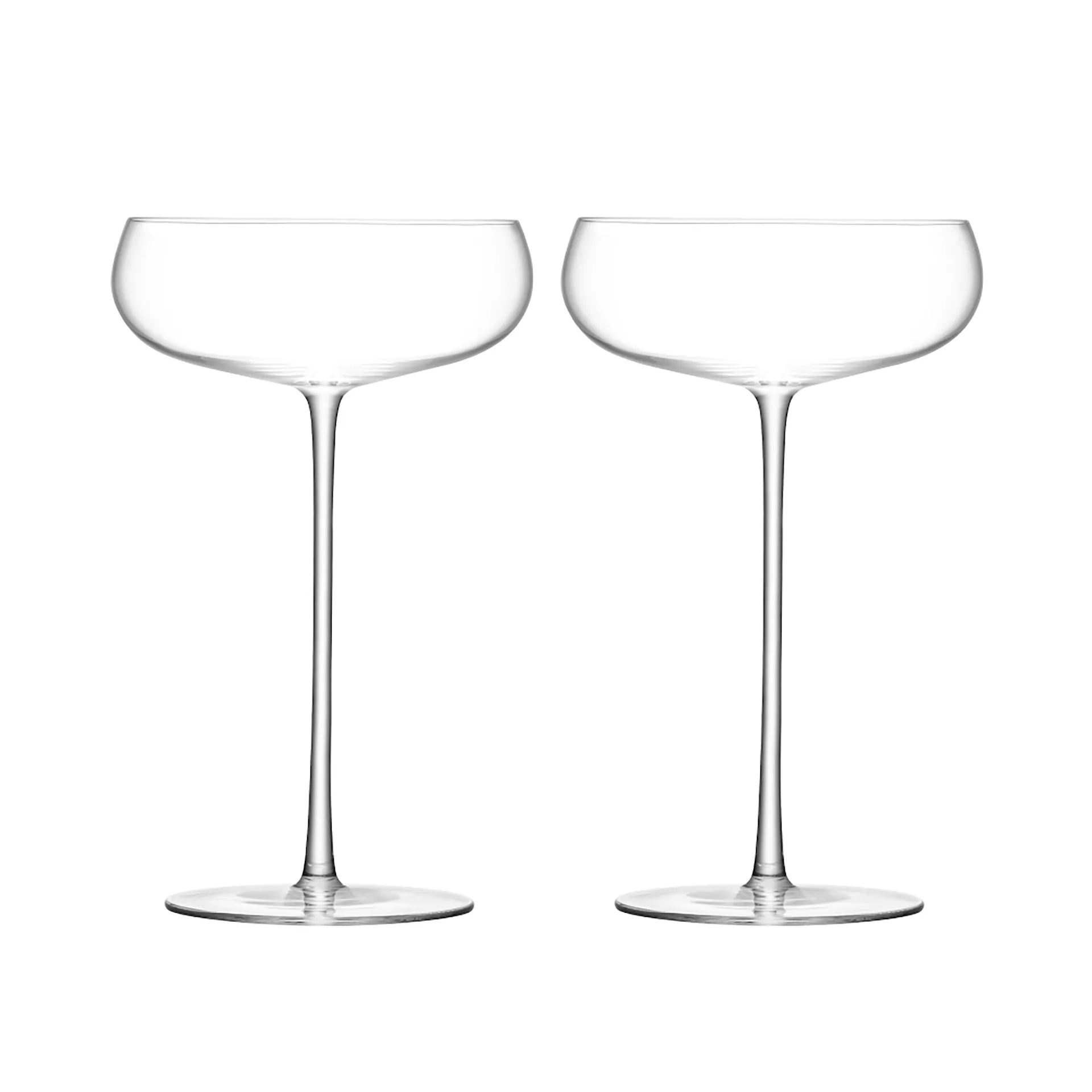 Wine Culture Champagne Saucer - Set of 2  - LSA International - NO GA