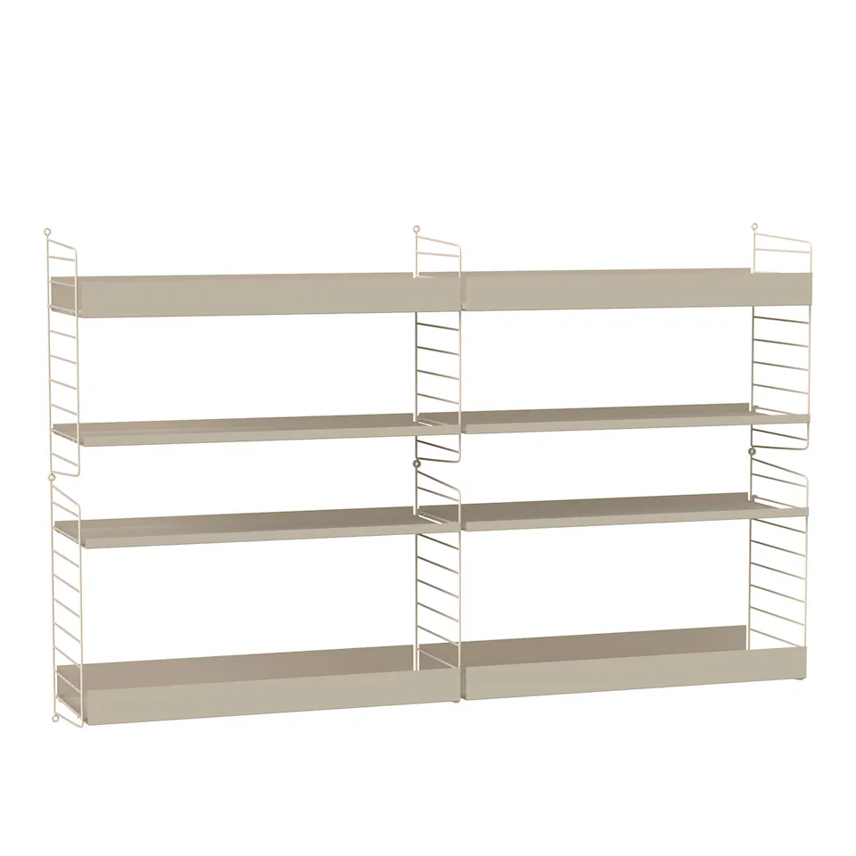 Vardagsrum Hyllsystem L Beige / Beige