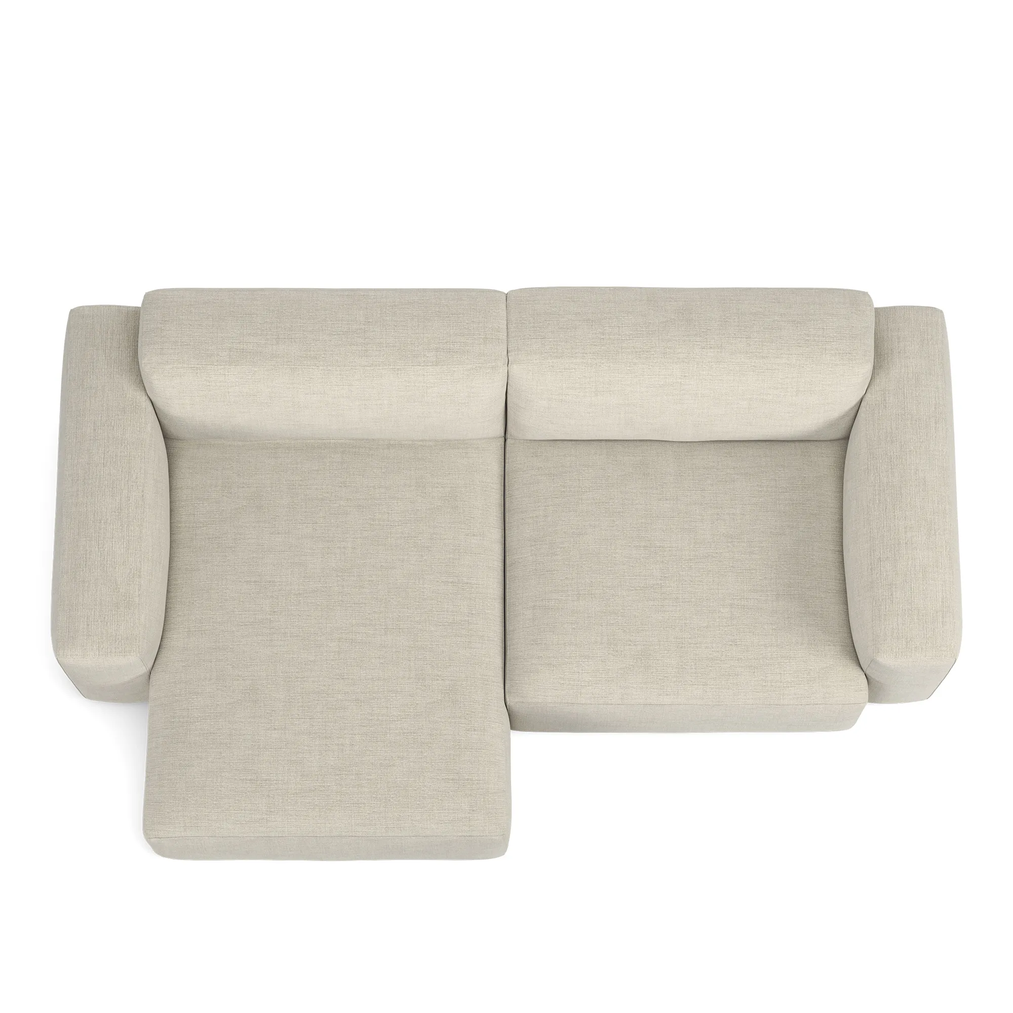 Brick 2-Seater Chaise Lounge Left - 8