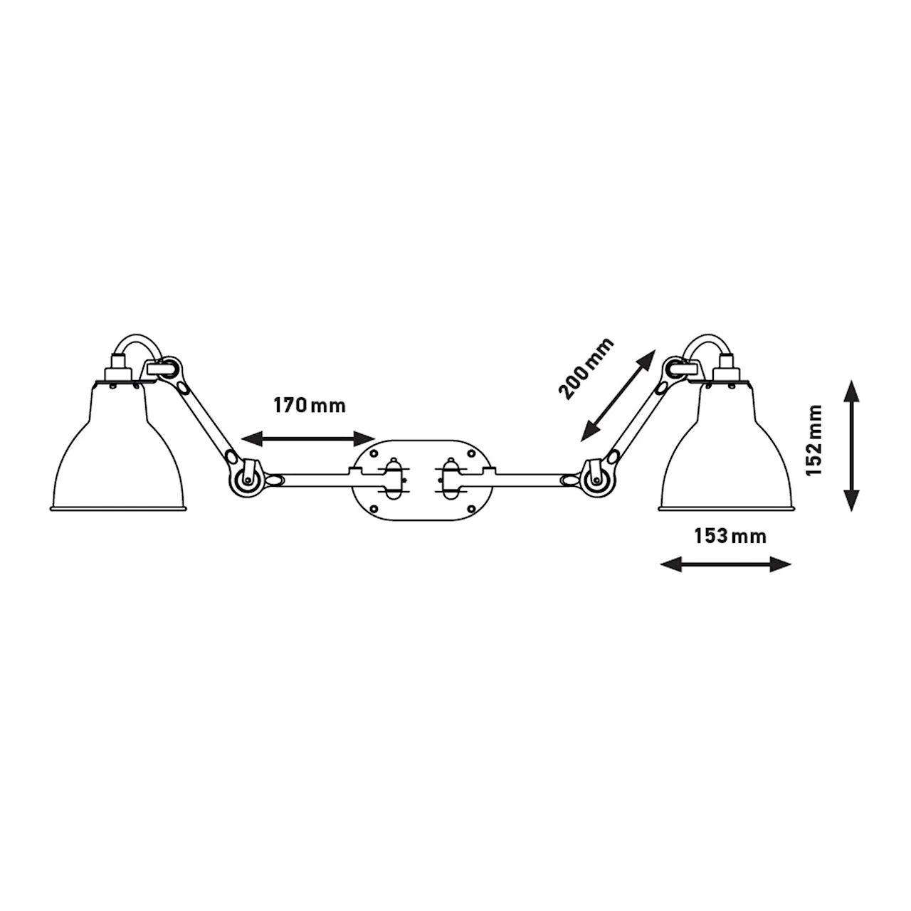 Lampe Gras No204 Double - Round