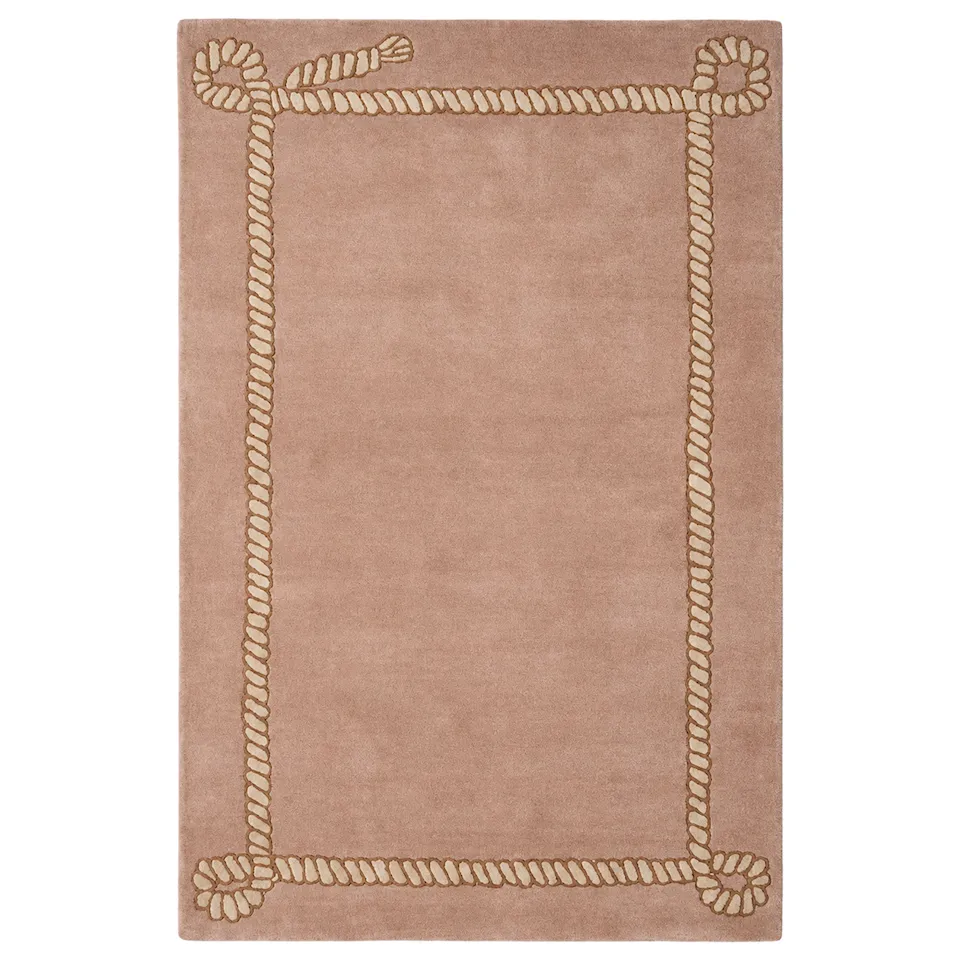 Rodeo wool rug blush
