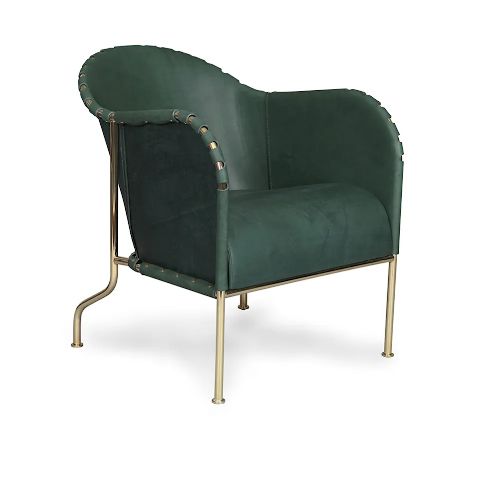 Bruno Armchair Brass