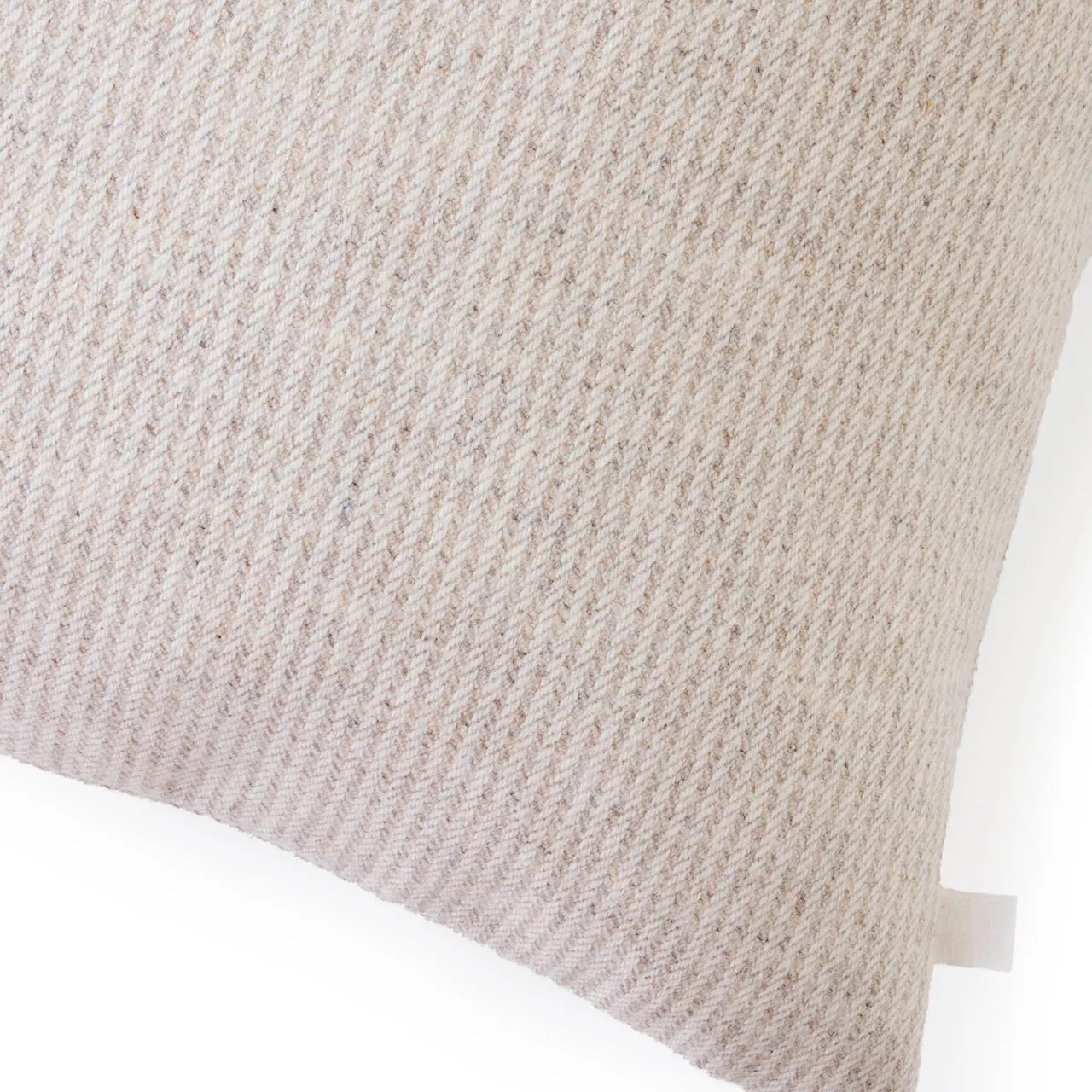 Wool Stripe Cushion - 50 x 50 cm, Barzio Light Beige