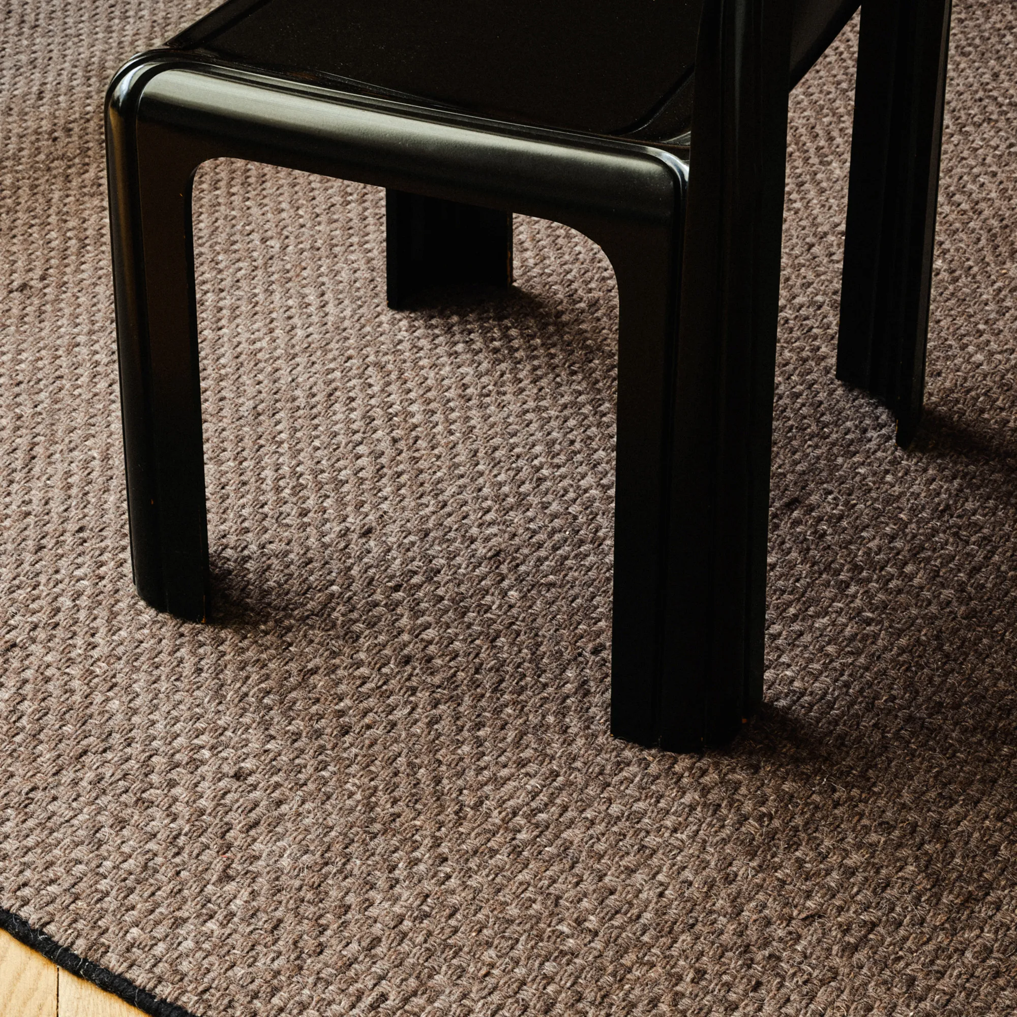 Zero Basket Brown Wool Rug - 7