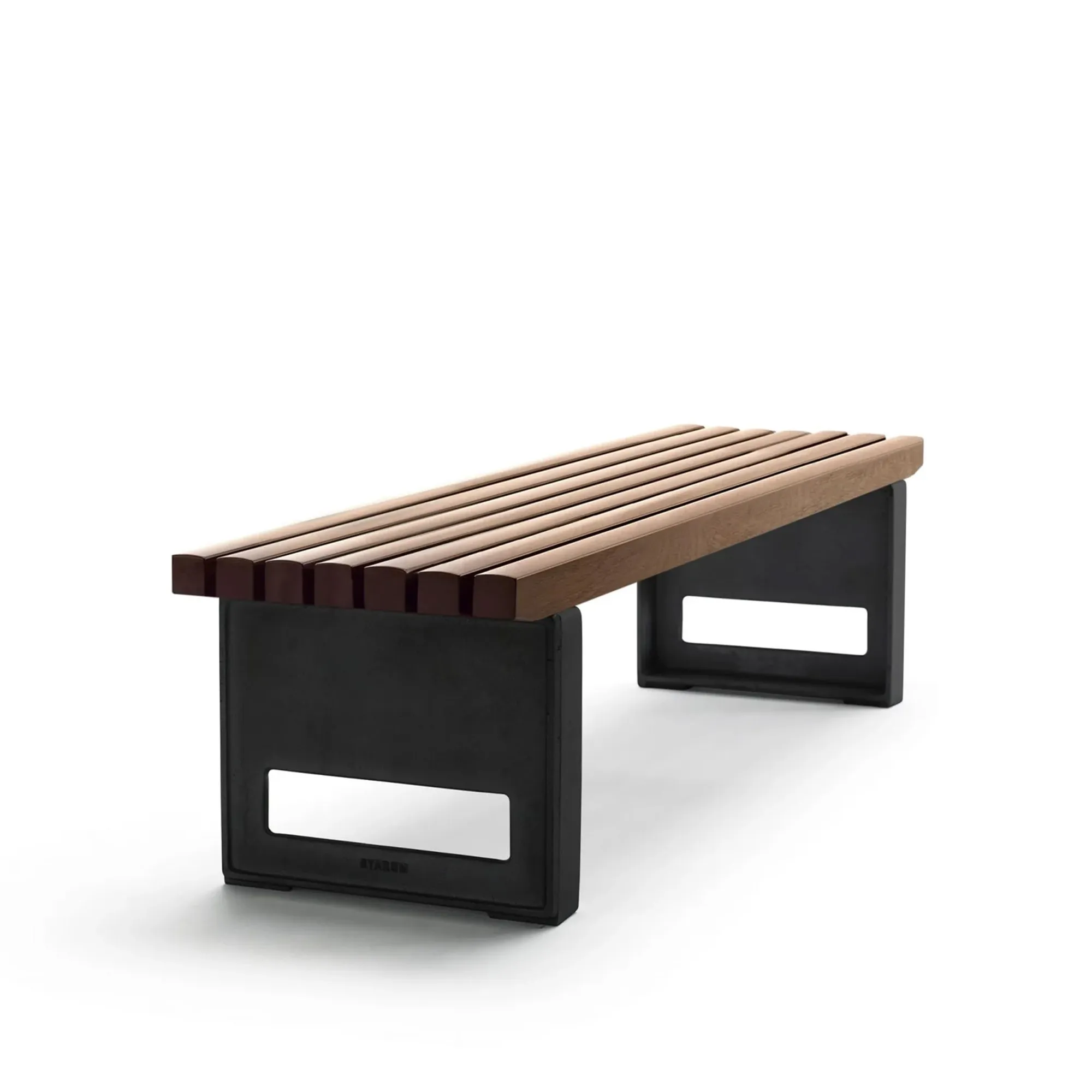Block Bench Small Oiled Mahogany - 1