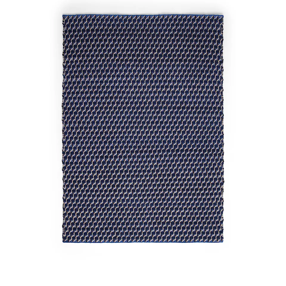 Channel Rug 140 x 200 - Blue, white