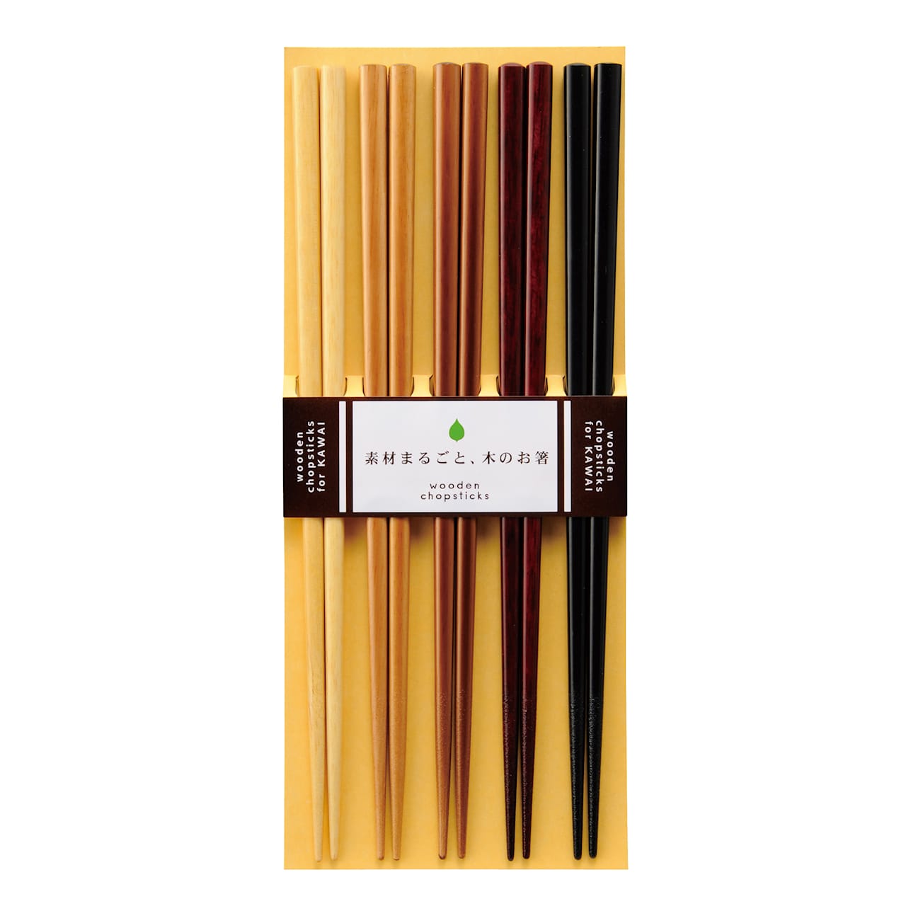 Kawai Natural Wood Chopsticks - Set of 5