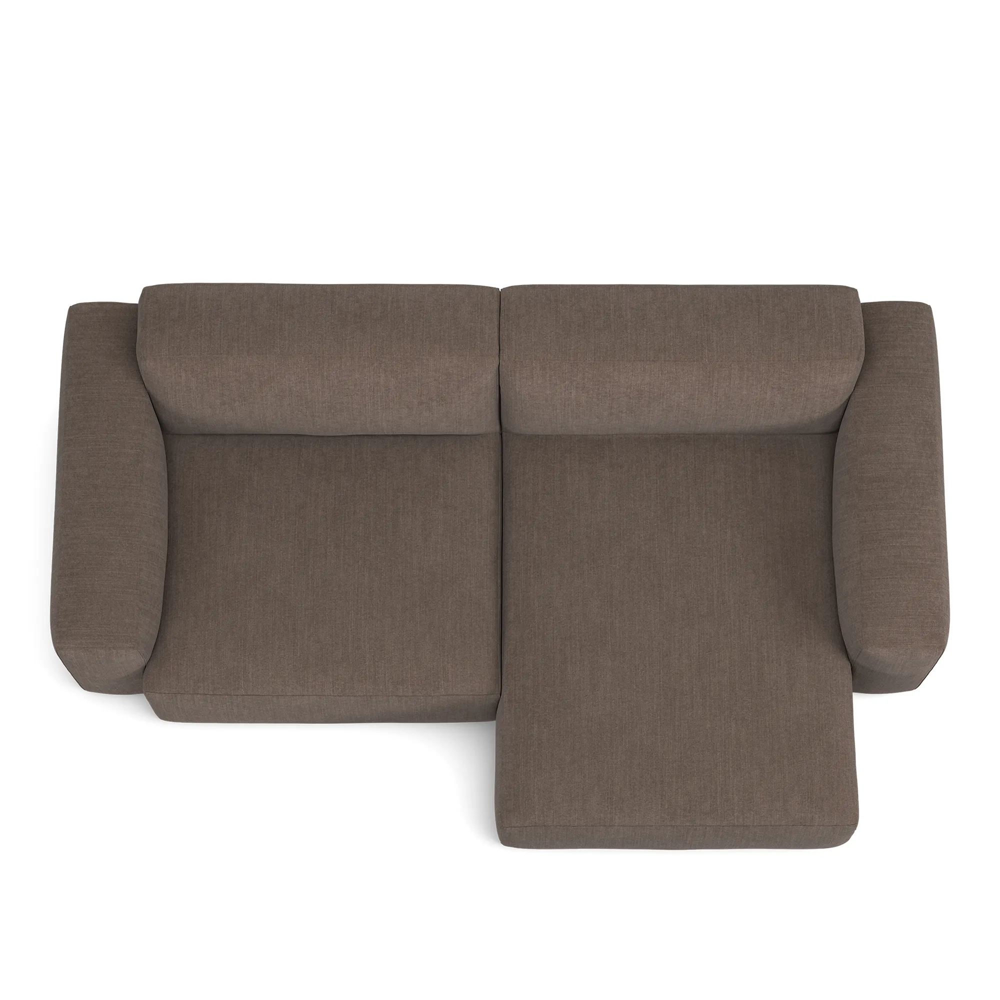 Brick 2-Seater Chaise Lounge Right - 8