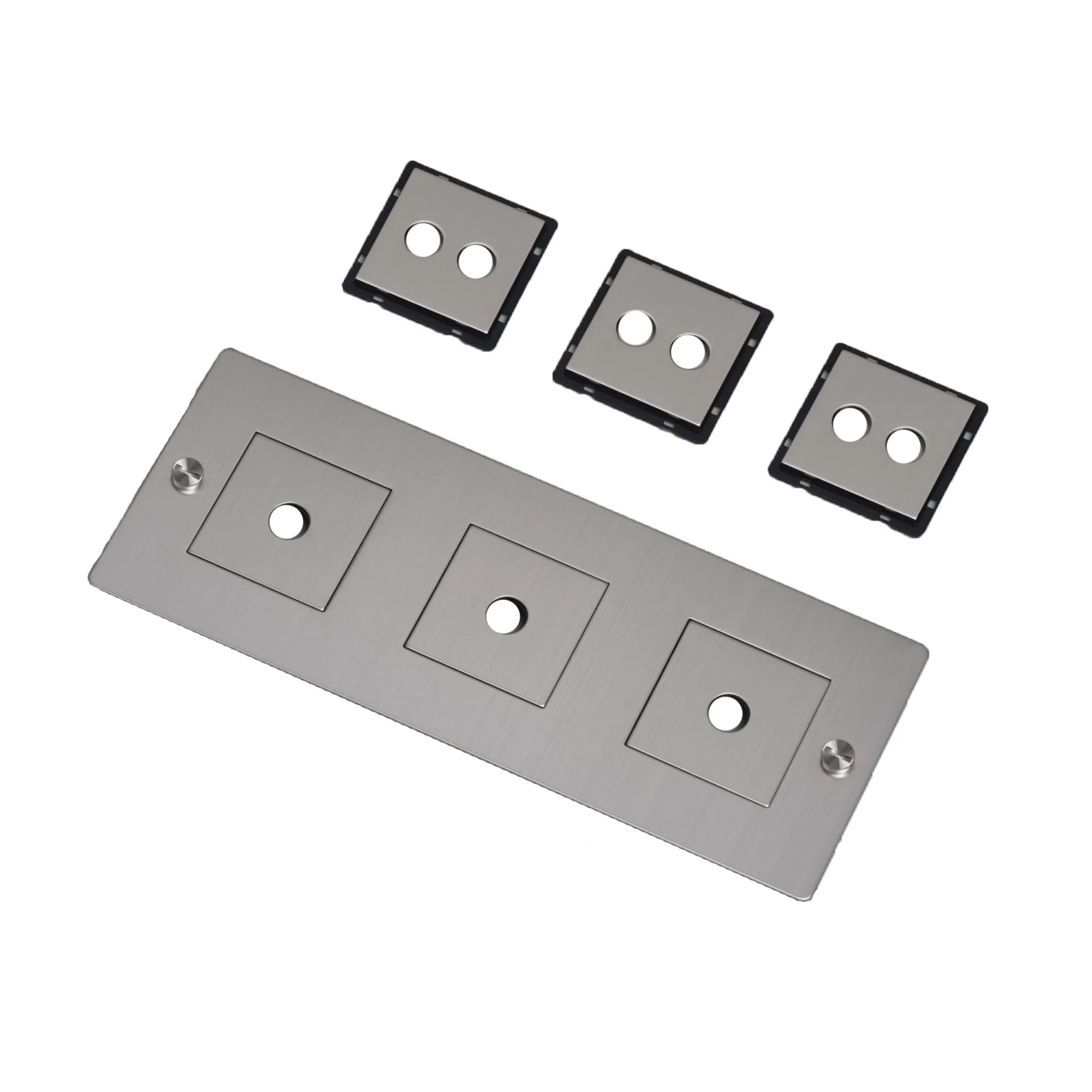 3G Wall Plate Horizontal With Infills - 1