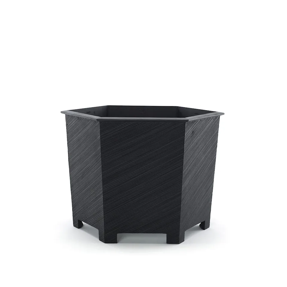 Hexagon Black Planter