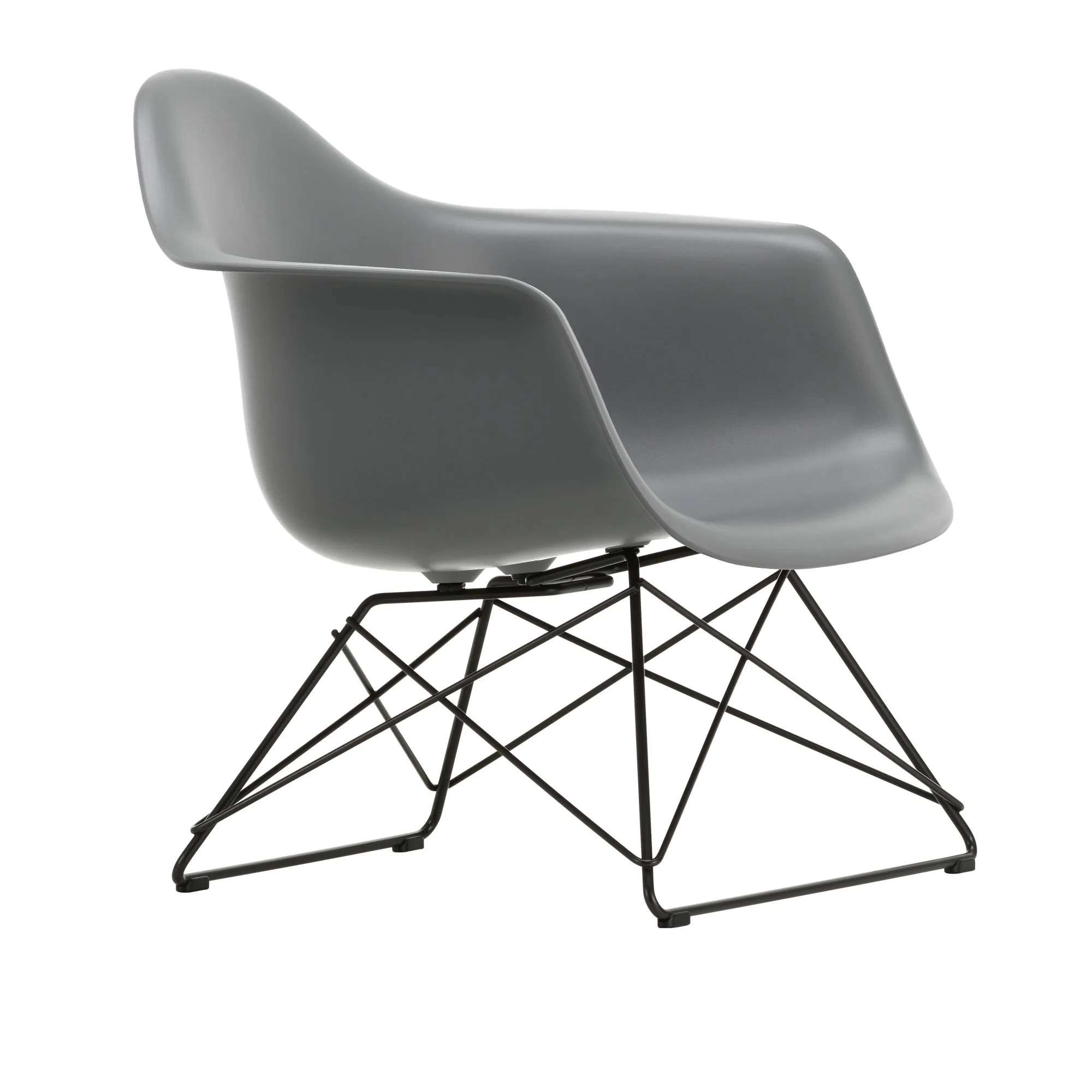 Eames RE Plastic Armchair LAR lænestol Basic Dark - 1