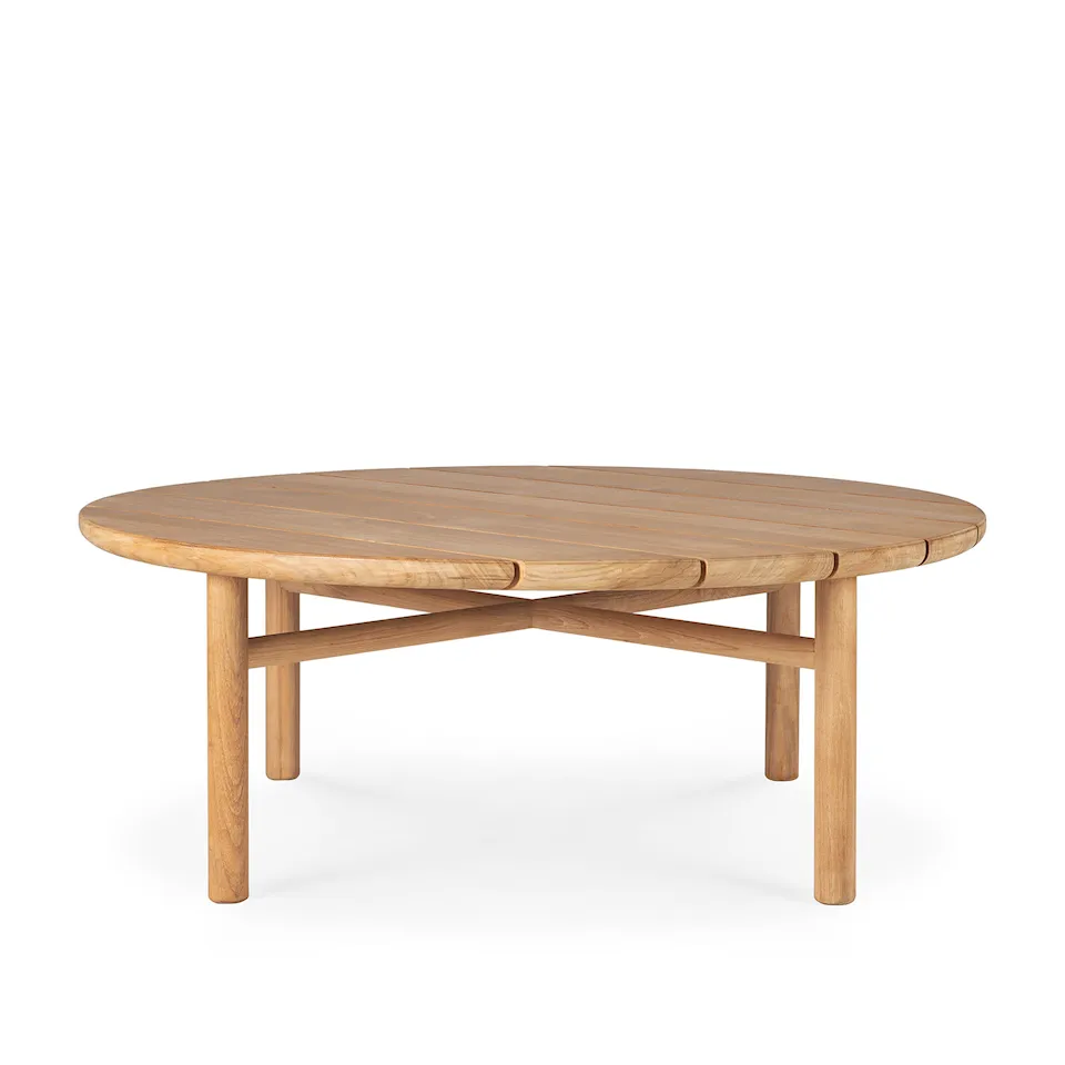 Quatro Outdoor Coffee Table - Teak Ø 95