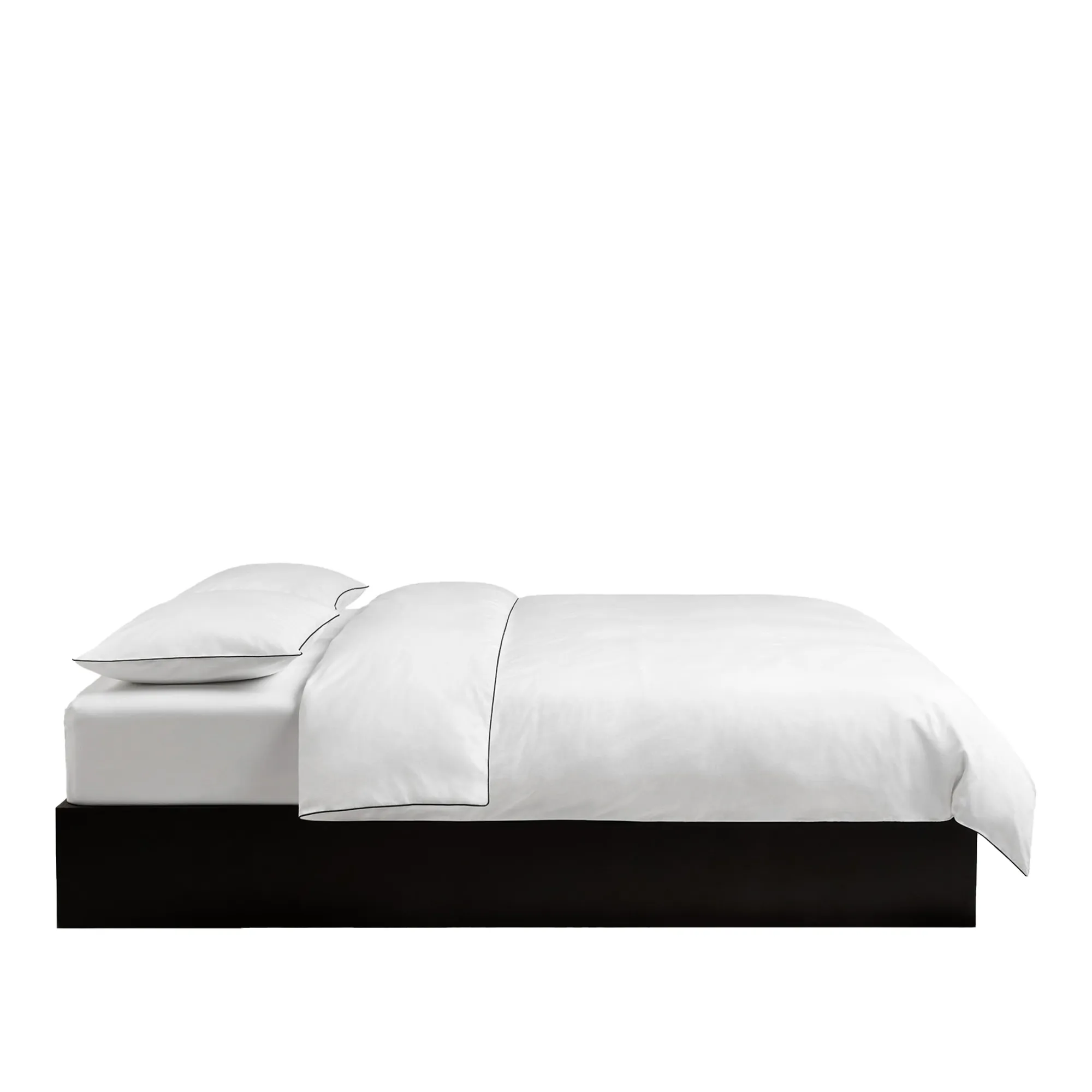 Percale Crisp White/Black sengesæt - 1
