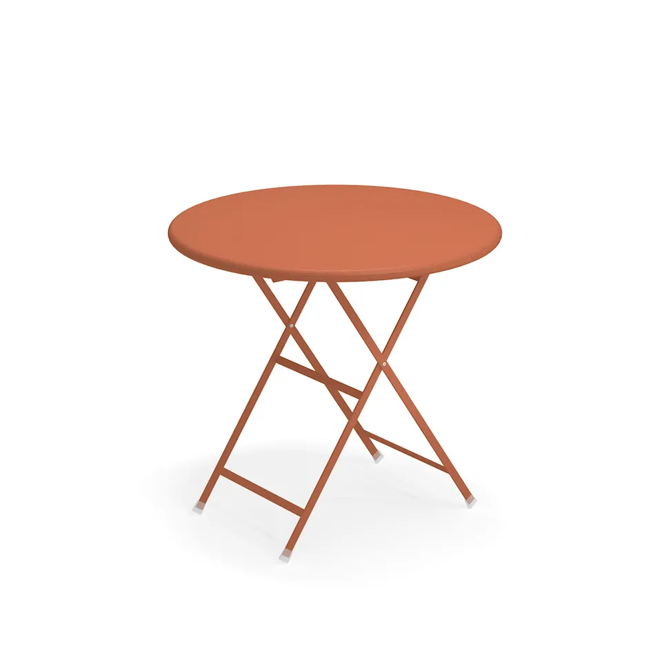 Arc en Ciel Folding Round Table, Maple Red