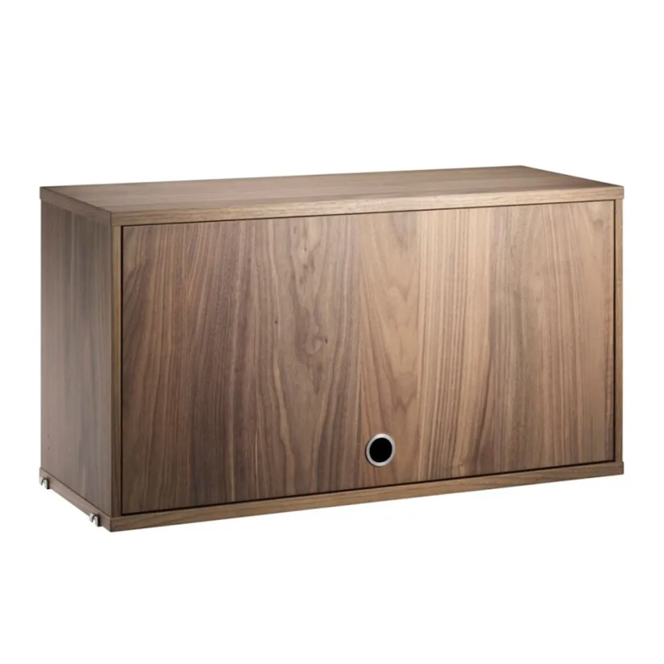 Overskab med foldedør 78x30cm valnød