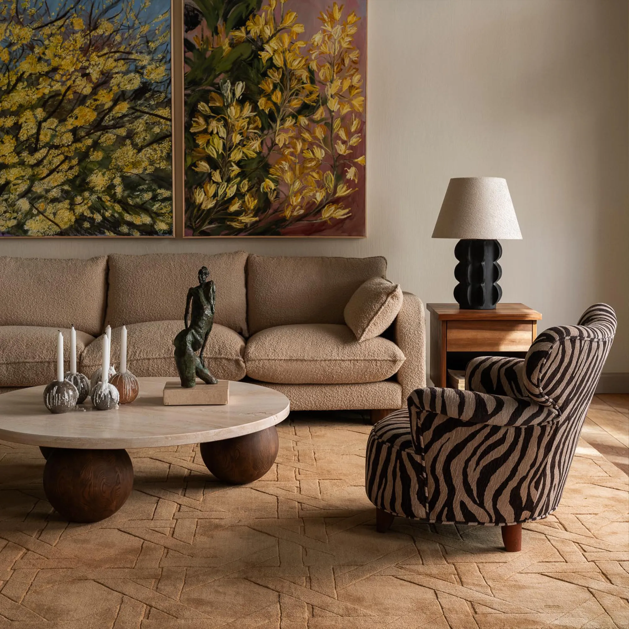 Manuela Warm Vanilla Wool Rug - 3