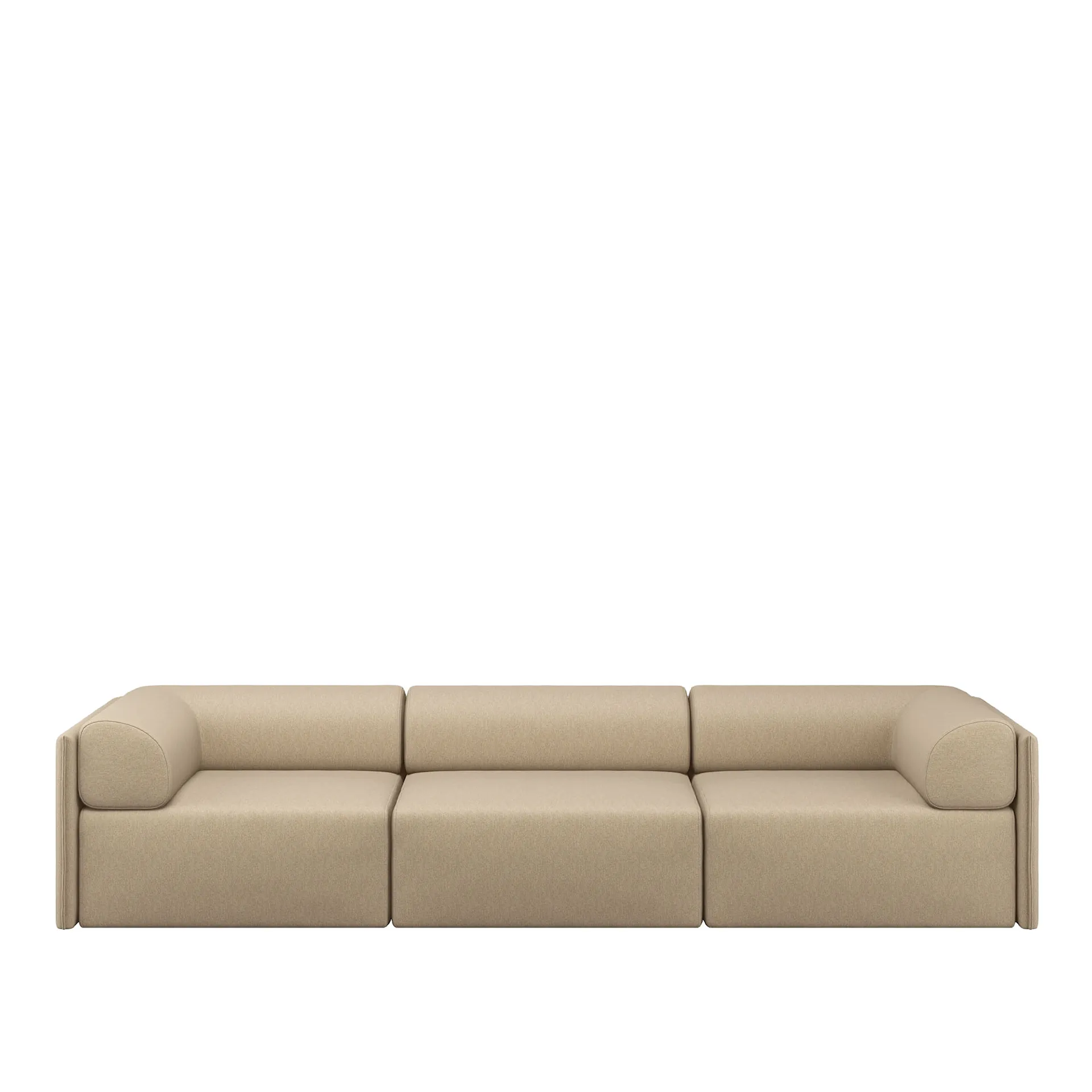 Palo Block 3-seater Sofa Low Back with Armrests - Hem - NO GA