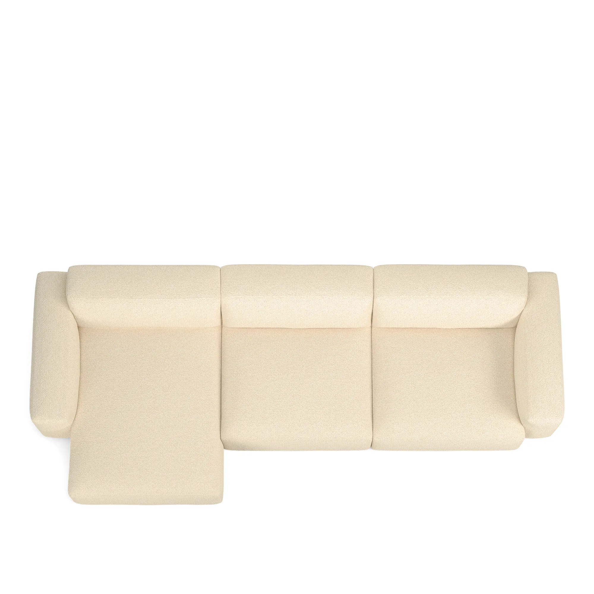 Brick 3-Seater Chaise Lounge Left - 8