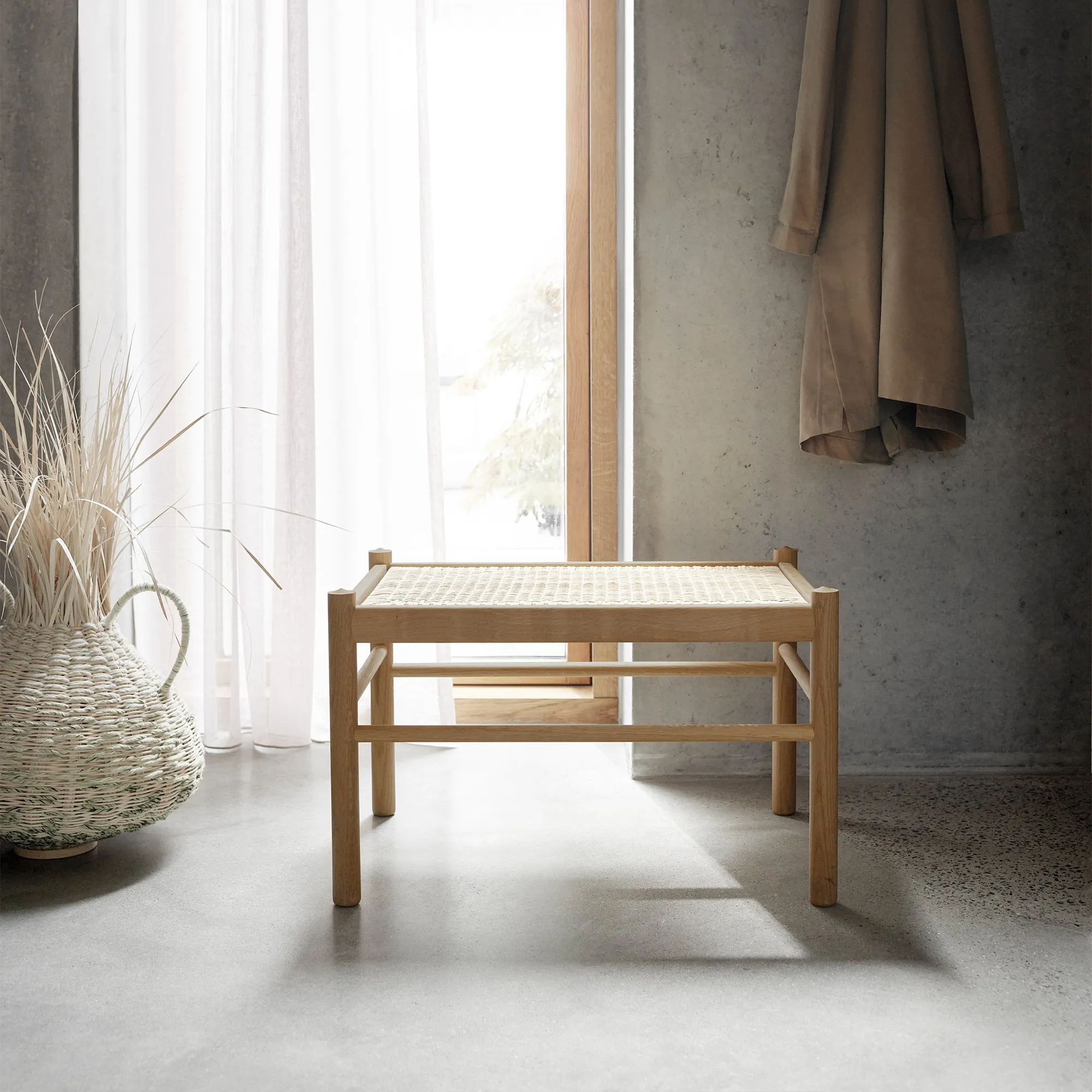 OW149F Colonial Footstool Oak - 5