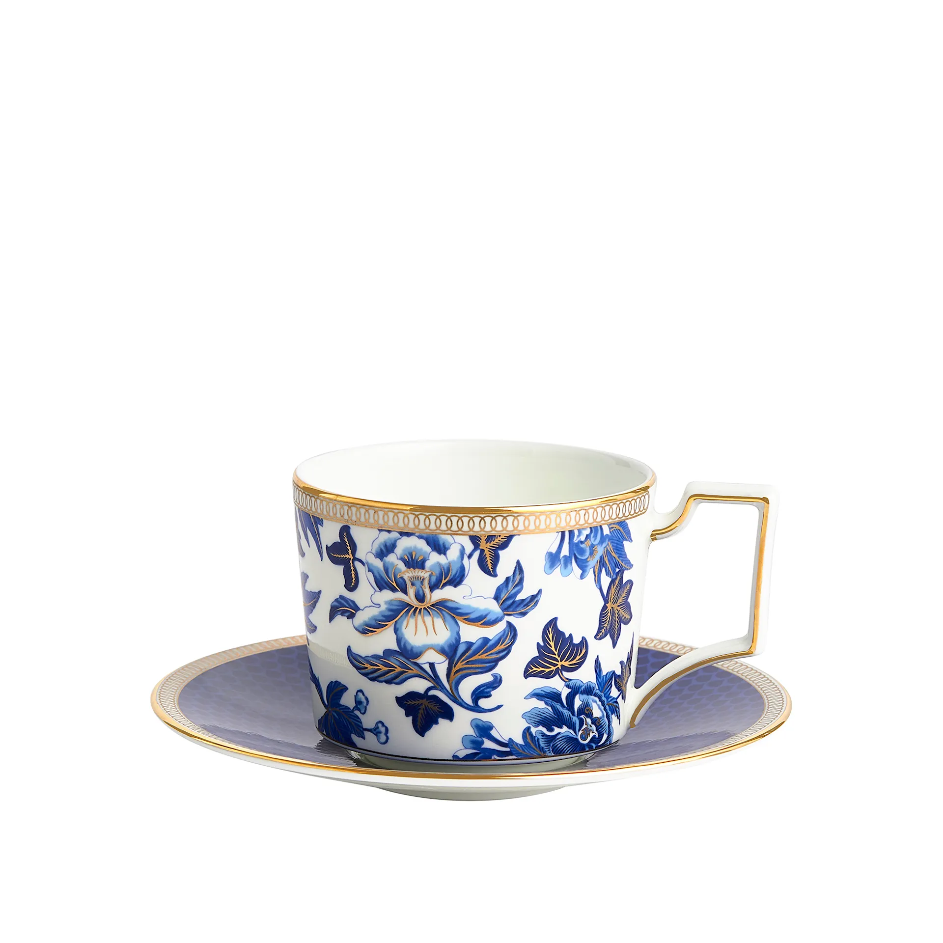 Hibiscus Teacup  Saucer - Wedgwood - NO GA