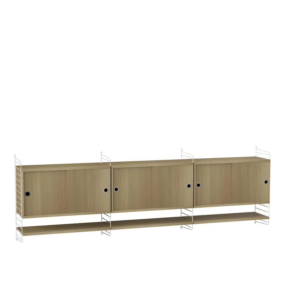 Stue reolsystem E eg/hvid