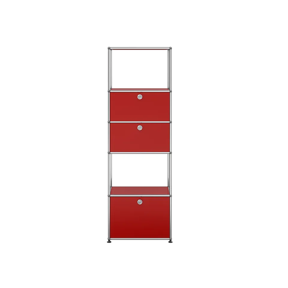 USM Haller 80 Shelving, USM Ruby Red