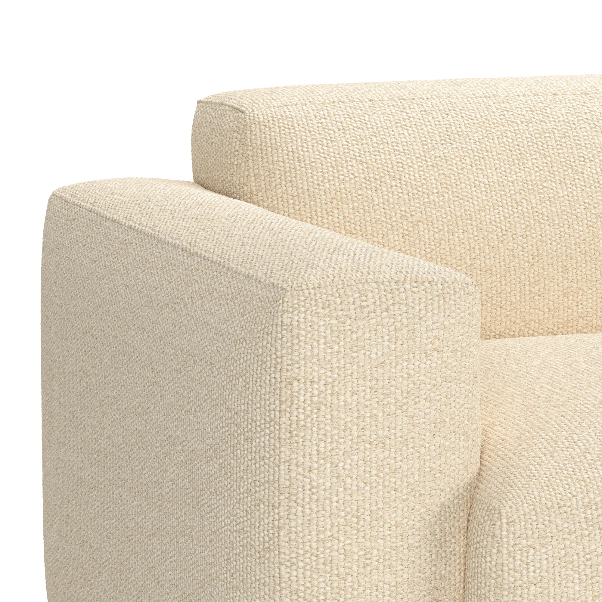 Brick 2-Seater Chaise Lounge Open End Right - 2