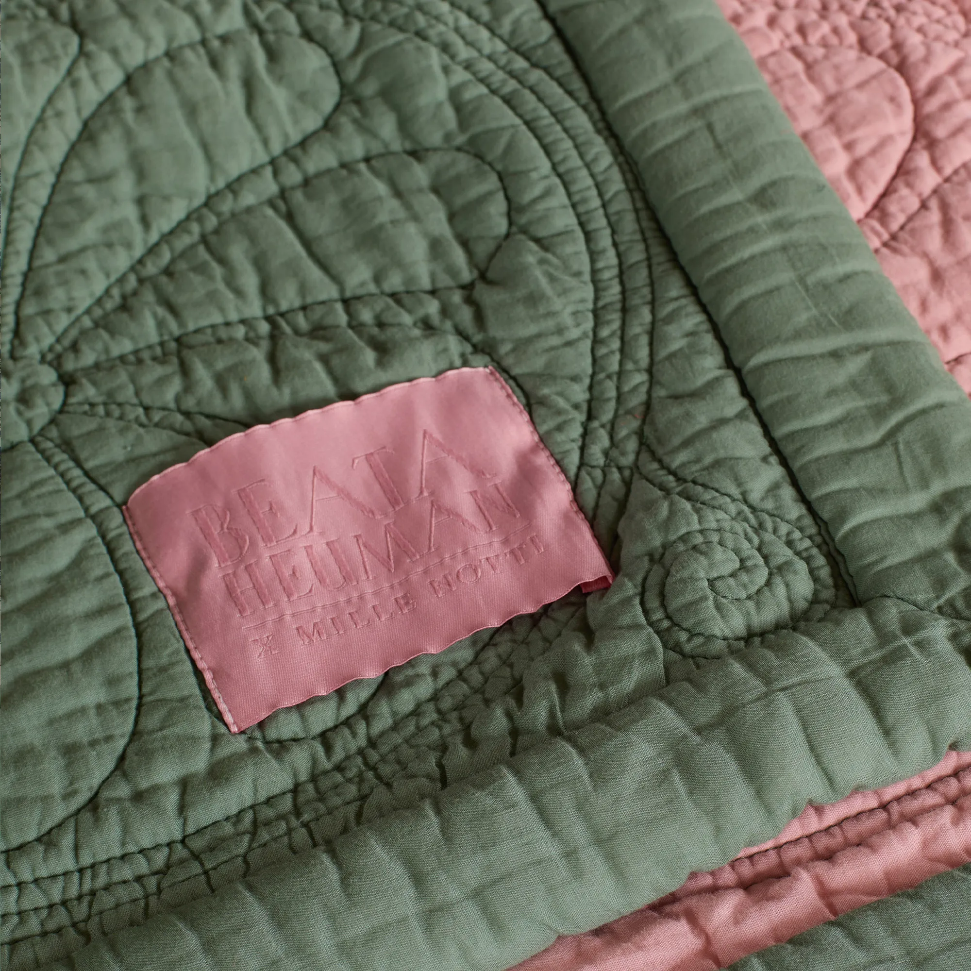 Durham Dew Green/Pink päiväpeitto - 3
