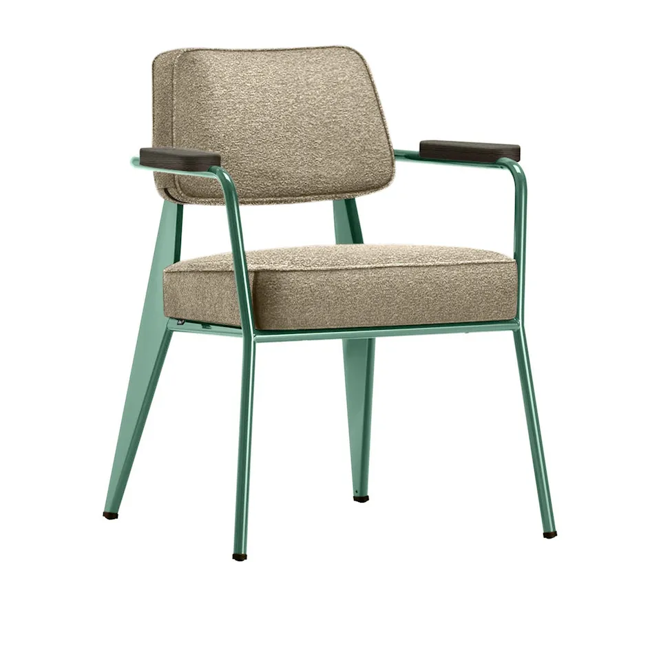 Fauteuil Direction Armchair Prouvé Blé Vert