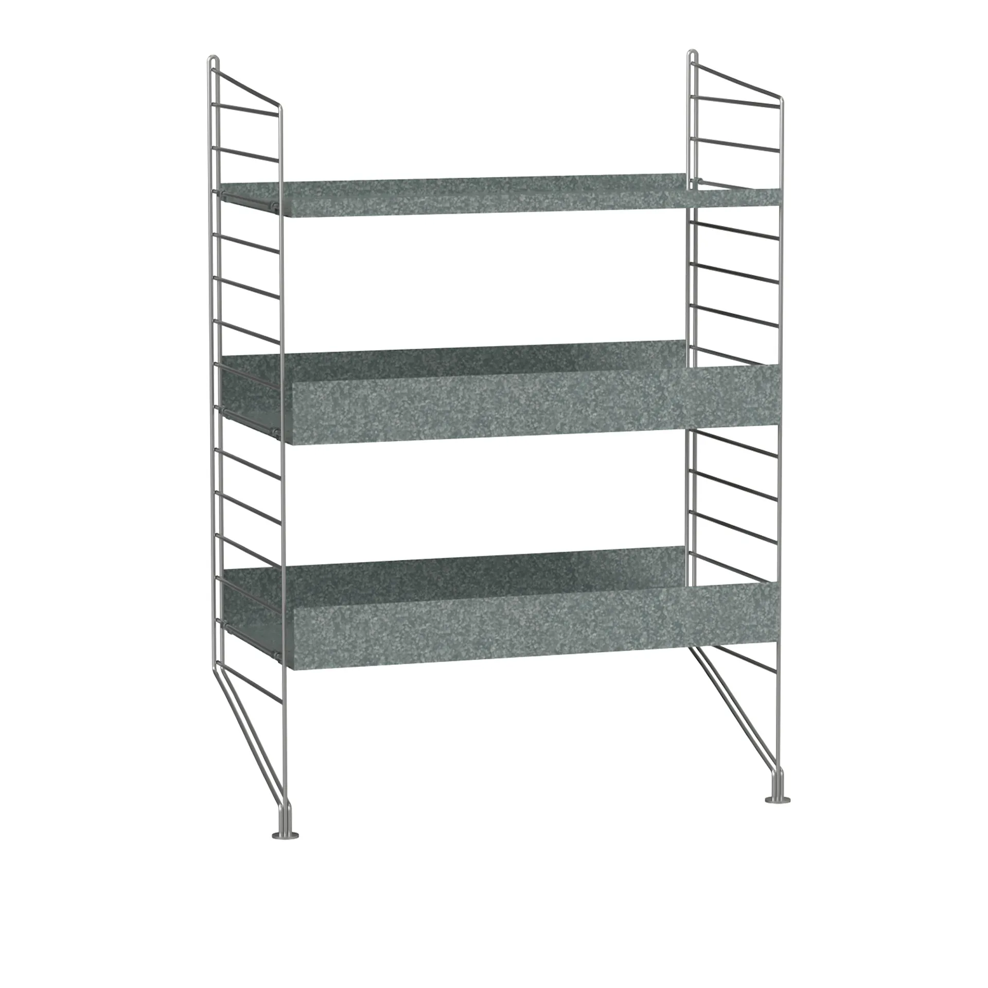 Outdoor shelving system B Galvanized - String - Nils Strinning - NO GA