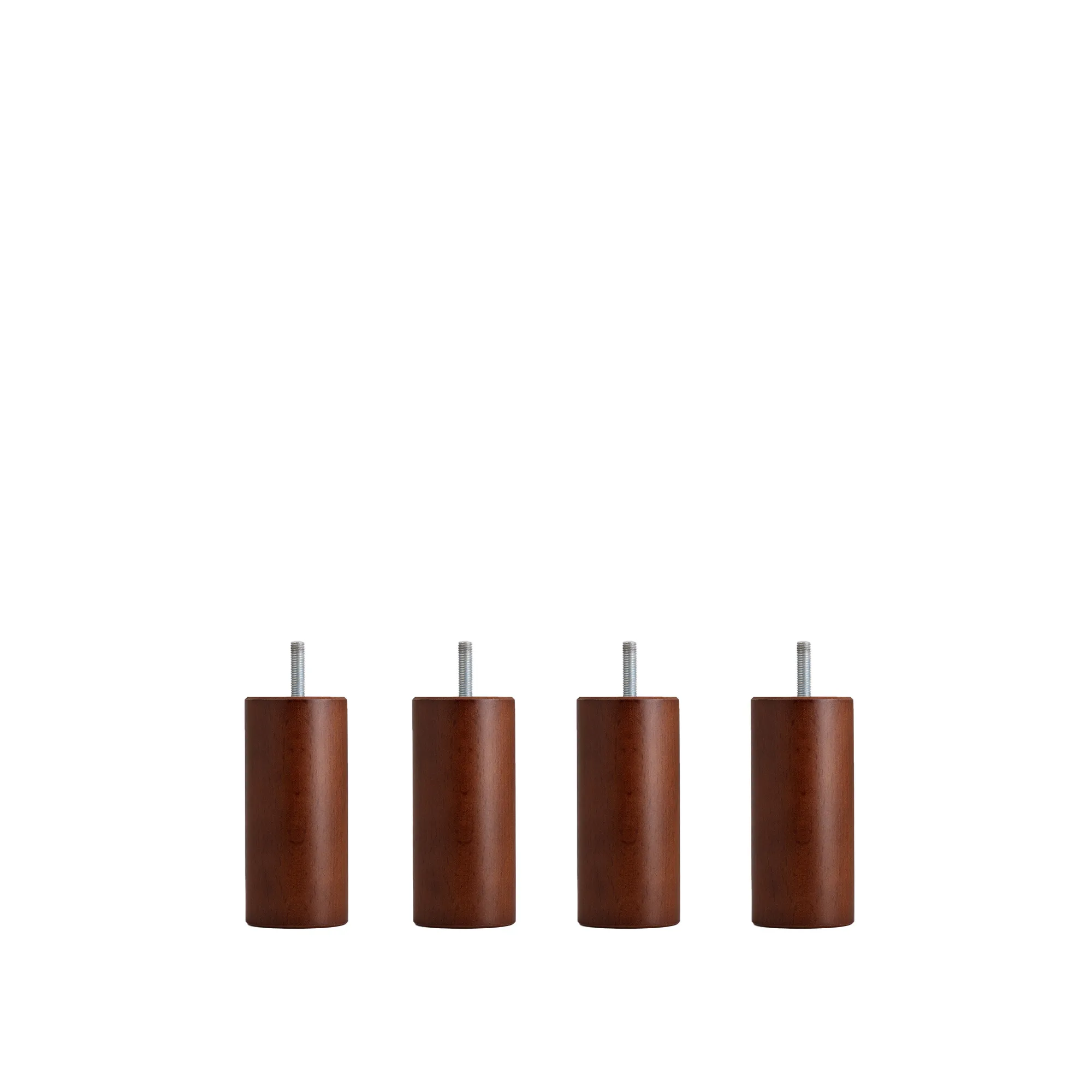 Dux SC Bed Leg Round Mahogany 4-pack - 1