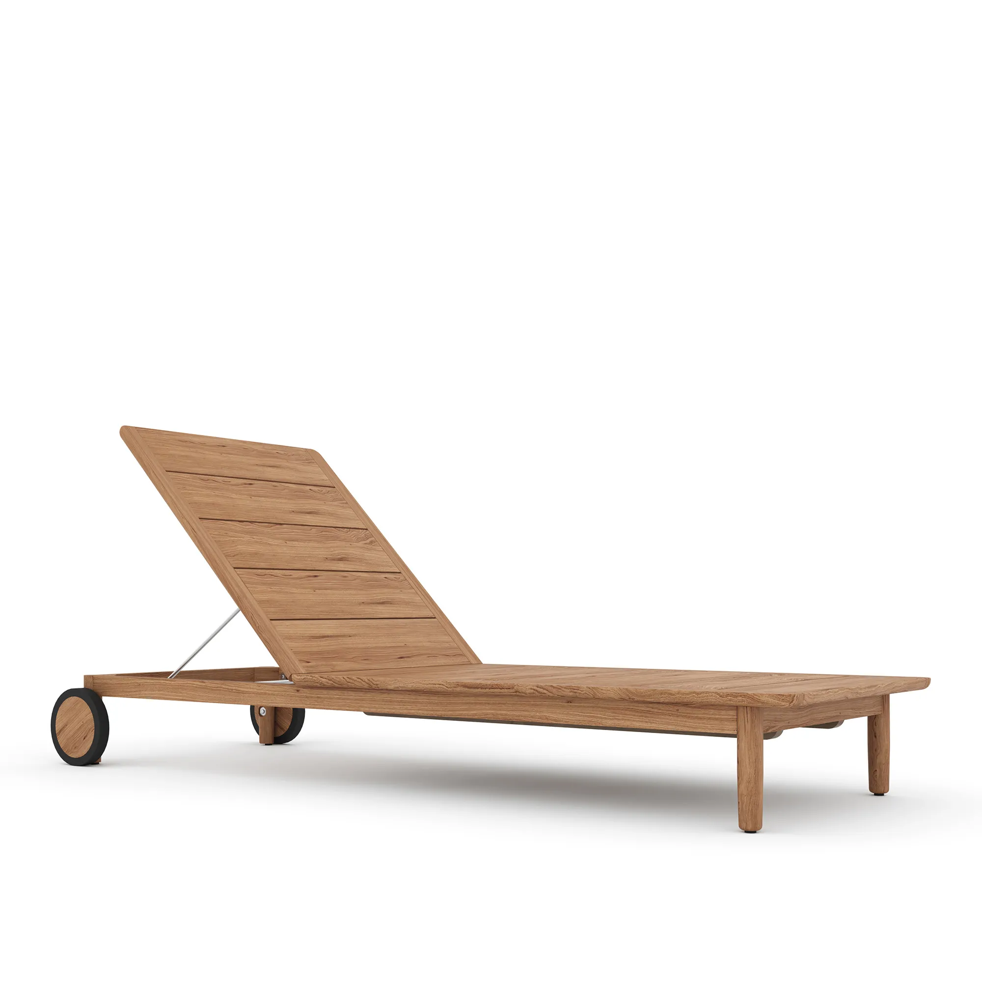 Koster Sun Lounger Teak, Cusion - Greyish Brown Southend - 1