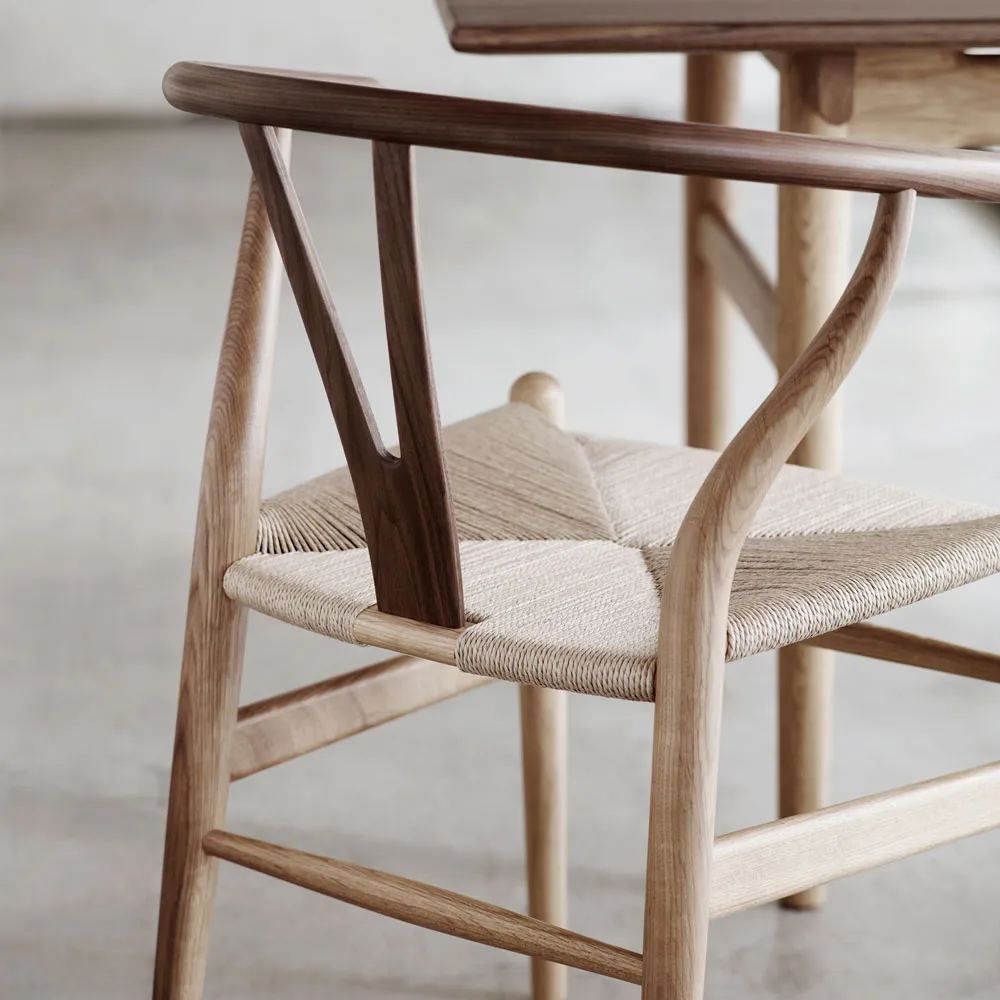 CH24 Wishbone Chair Walnut/Natural Cord - 4