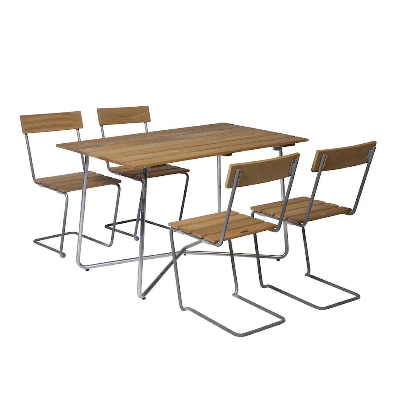 Klassinen sarja - B25A Table & 4 kpl Tuoli 1 Teak