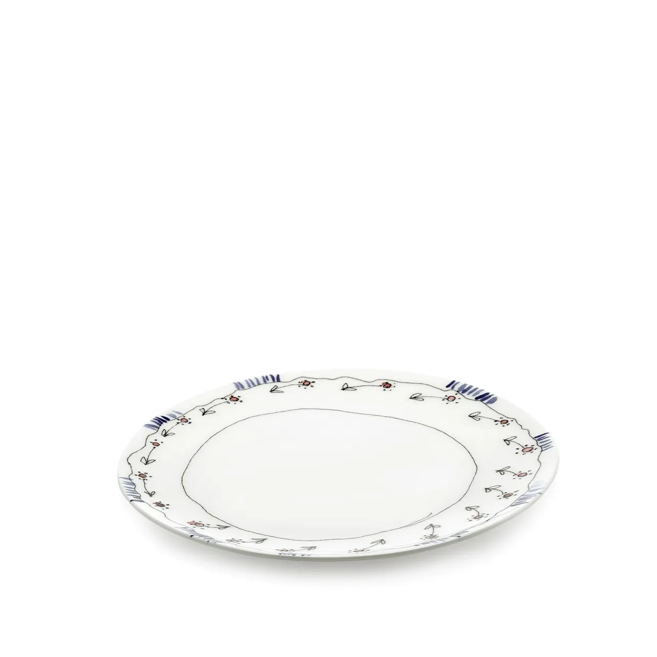 Plate L Anemone Milk - Set of 2