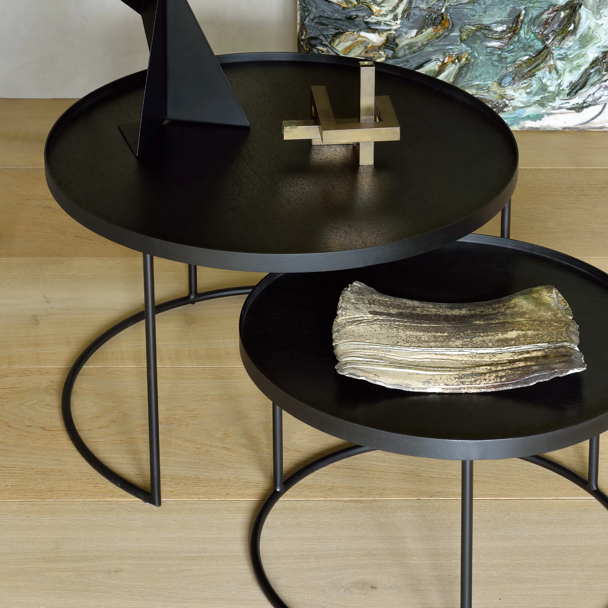 Tray Coffee Table Set - 4