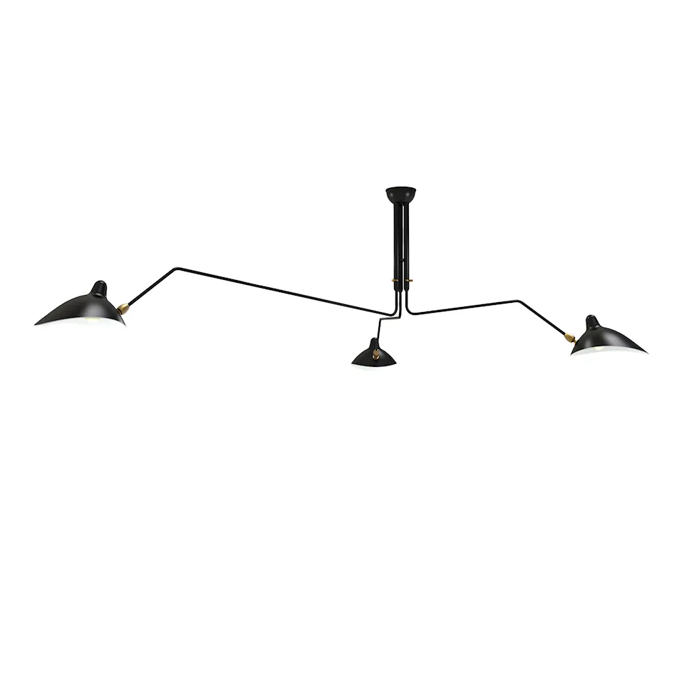 Three Swivel Arms Ceiling Lamp