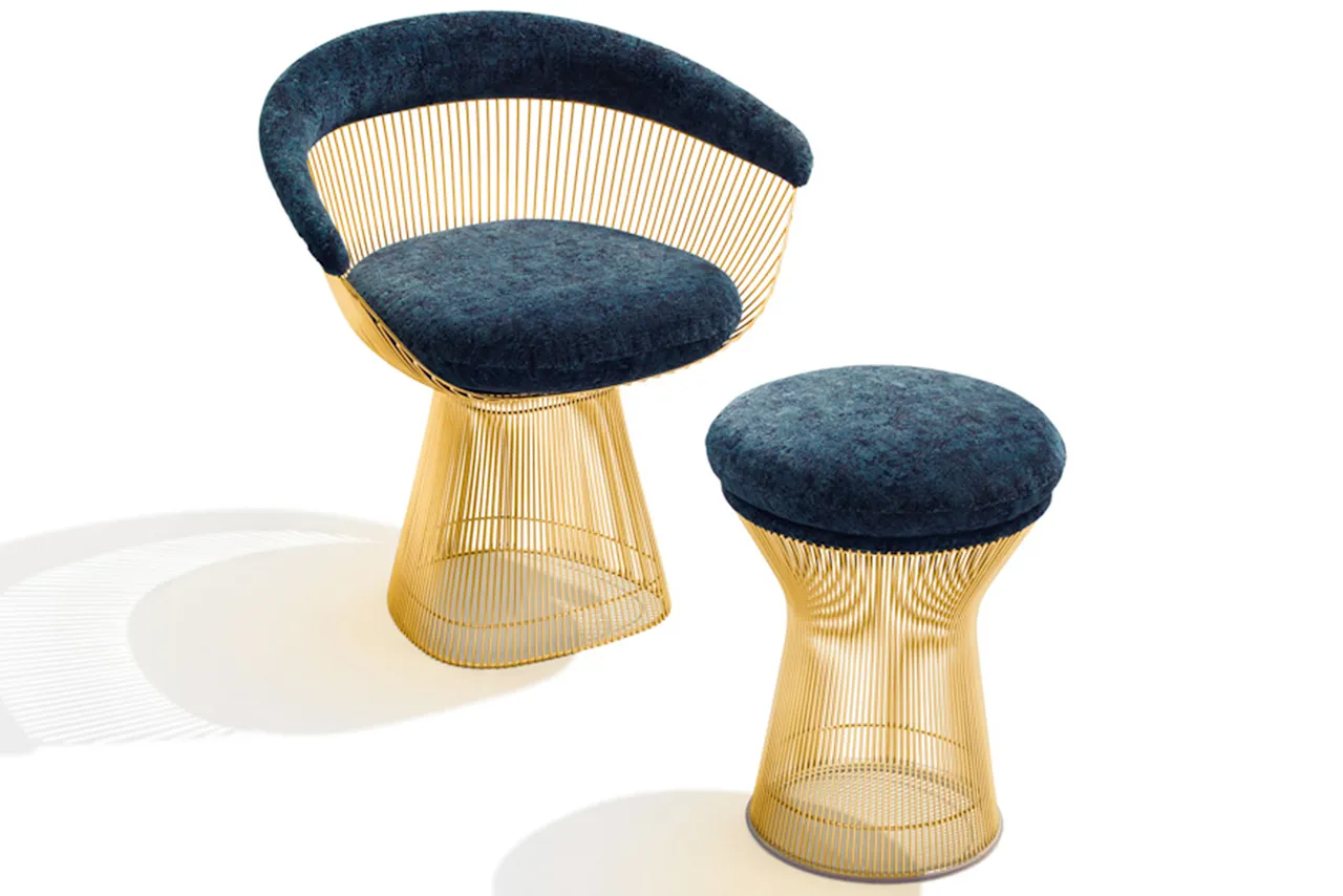 Platner Stool - 18k Gold