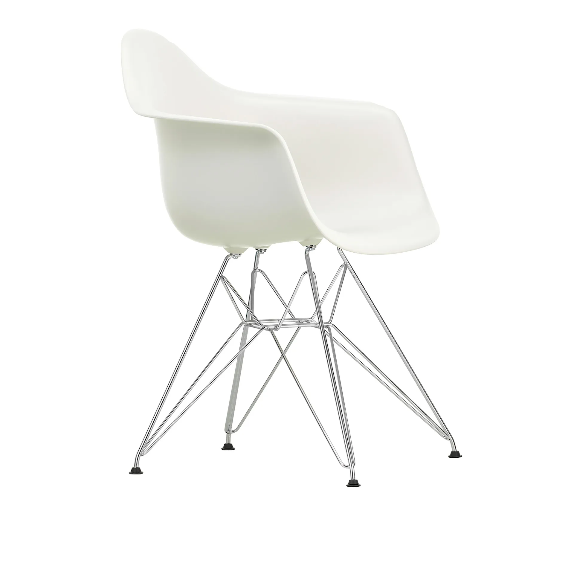 Eames RE Plastic Armchair DAR ruokailutuoli Chrome - Vitra - Charles & Ray Eames - NO GA