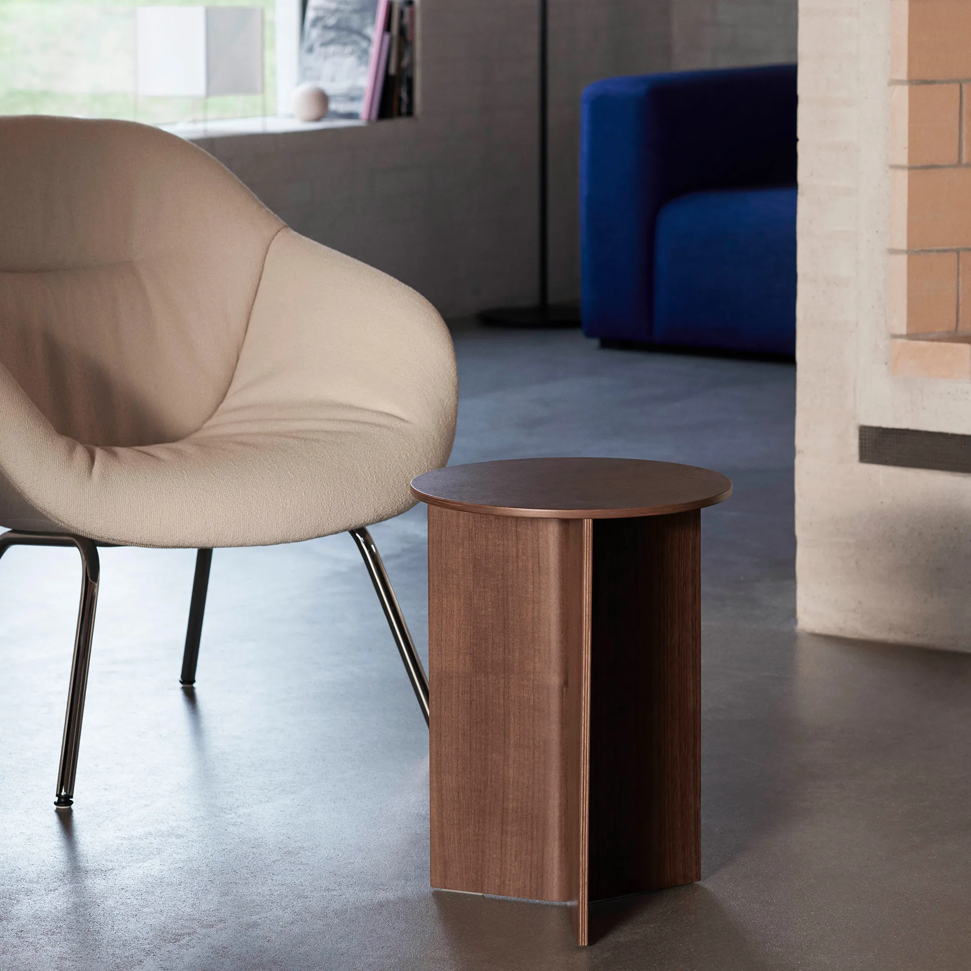 Slit Coffee Table Round High - 7
