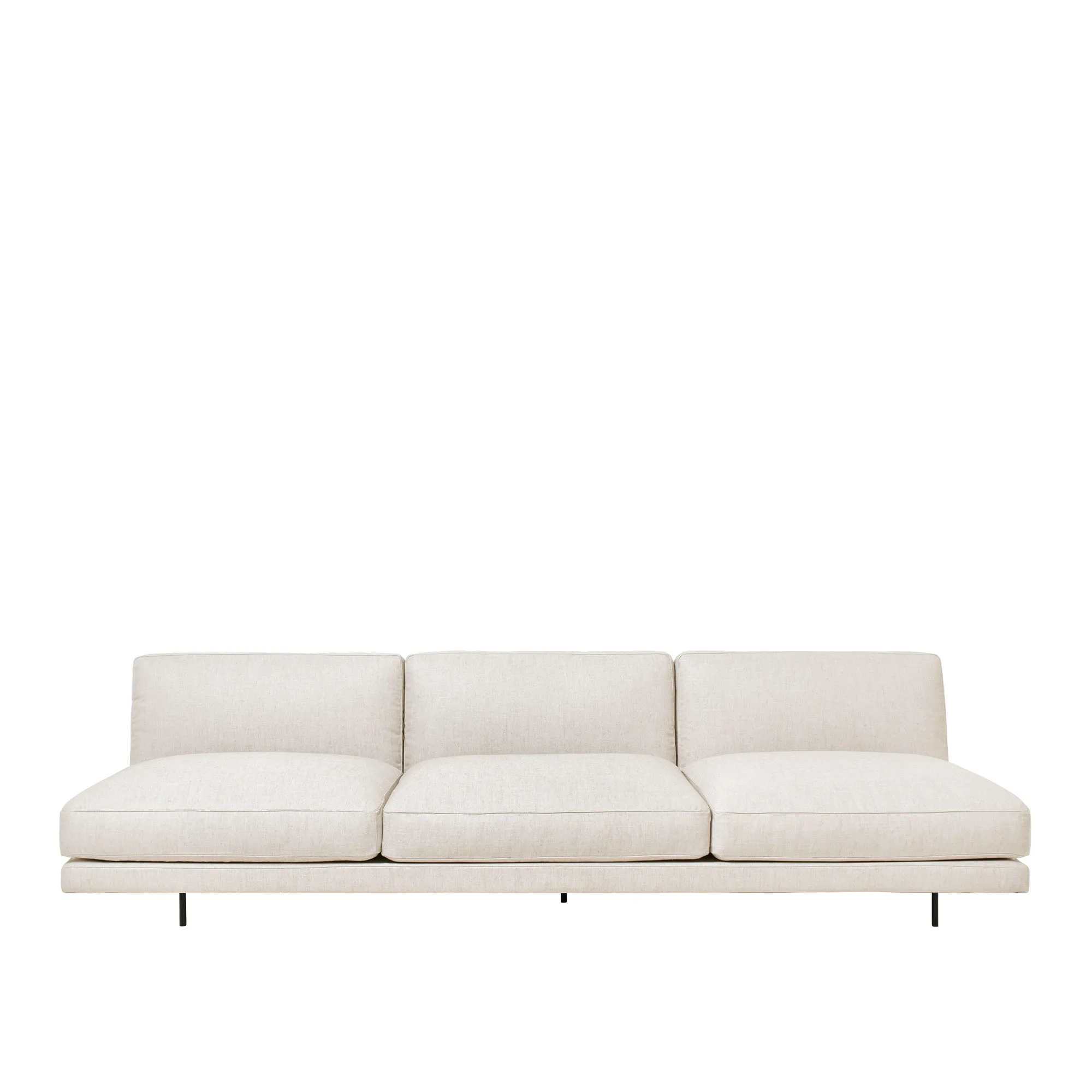 Flaneur 3-personers sofa Matt Black - 4