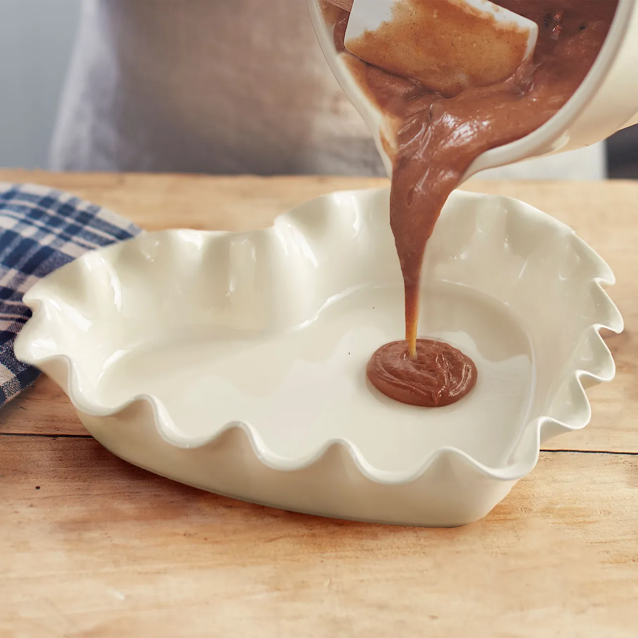 Pie Form Heart 1.5 L Cream